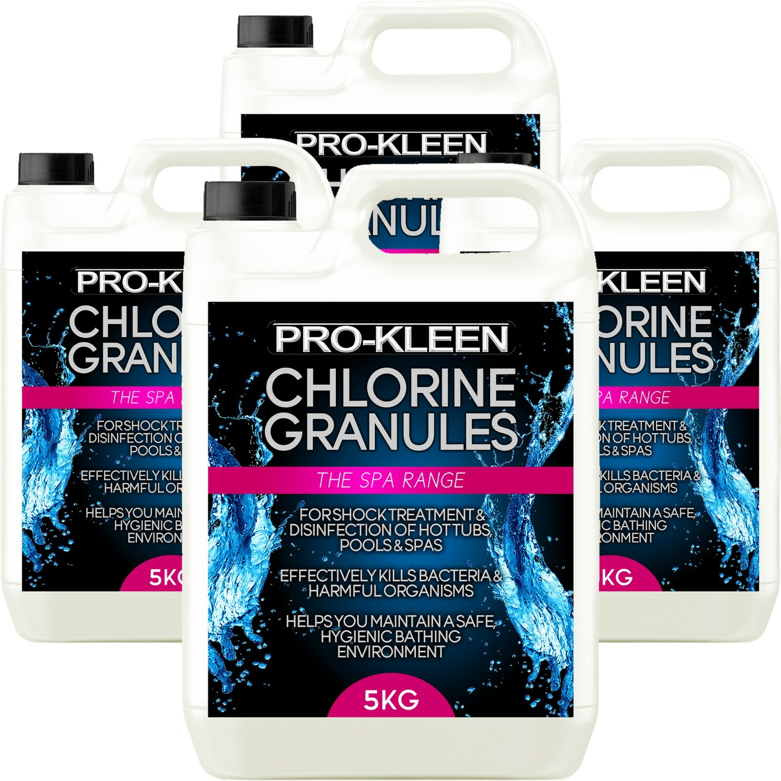Pro-Kleen Chlorine Granules Hot Tub Swimming Pool Shock Treatment Sanitiser 20KG