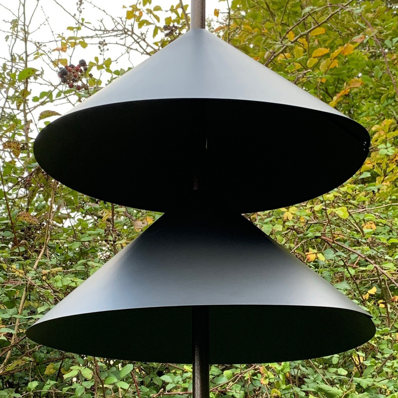 Metal Wrap Around Squirrel Baffle for Wild Bird Feeding Stations (Set of 2)