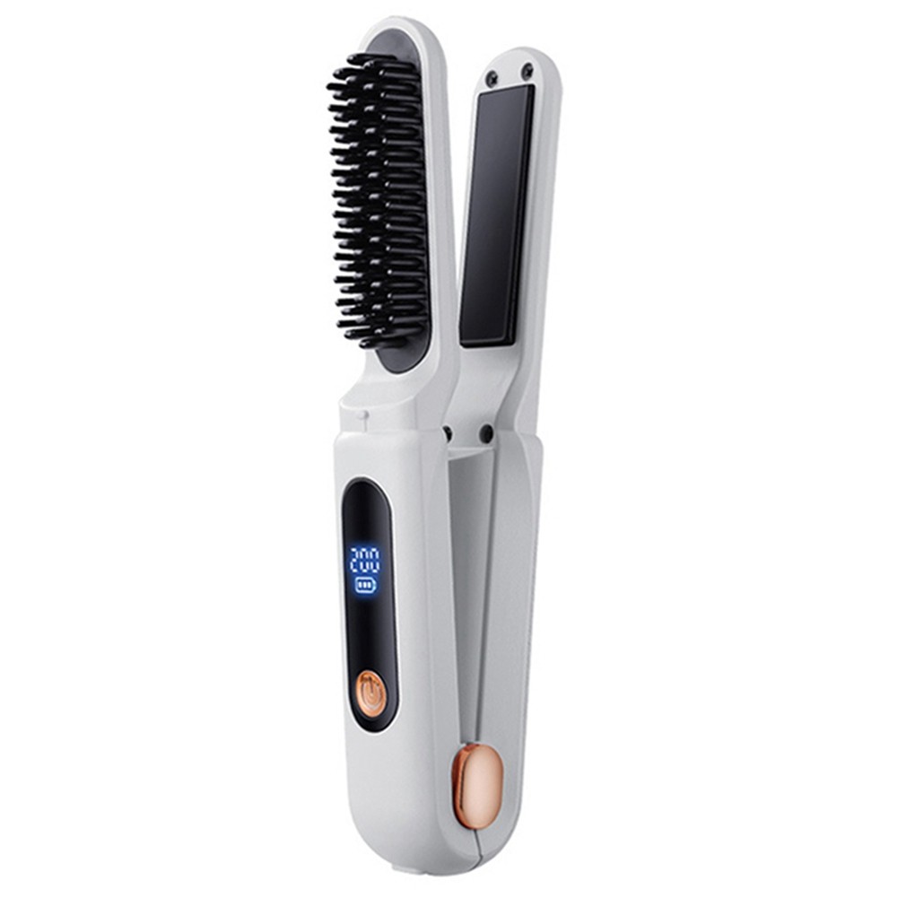 2 in 1 Digital Straightening Comb 3 Temperature Adjustables Hair Flat Iron5762