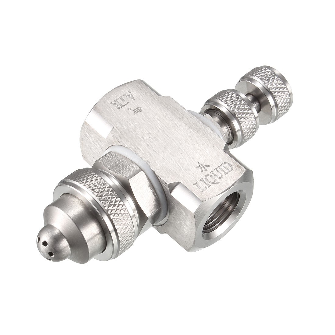 Air Atomizing Nozzle, 1/4BSPT Misting Low Pressure Wide Angle Spray Tip Nozzles