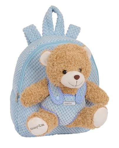 Safta Unisex Kids M231 Preschool Backpack with Bear, Daycare Backpack, Easy Clea