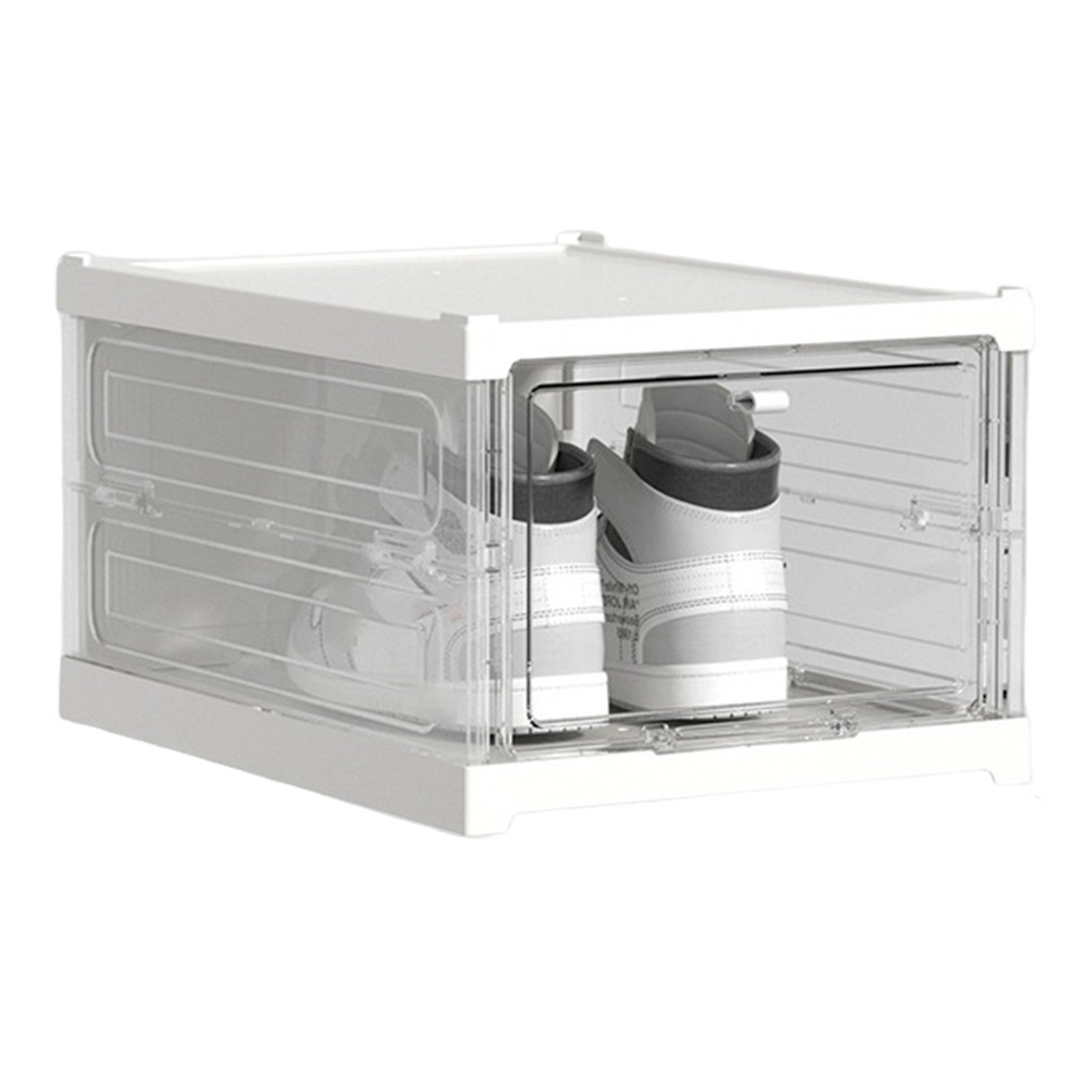 Foldable Integrated Shoe Box Organizer and Storage Boxes Cabinet7742