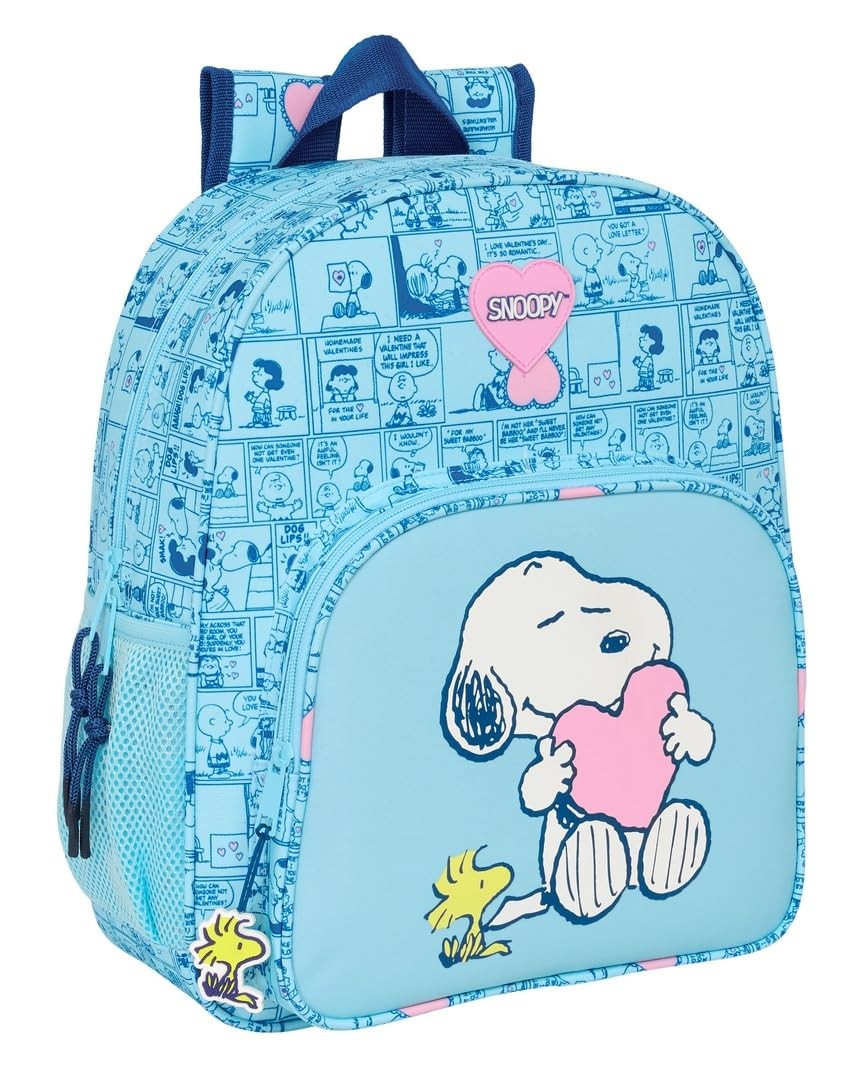 SNOOPY LOVE – Children's School Backpack, Adaptable to Trolley, Ideal for School