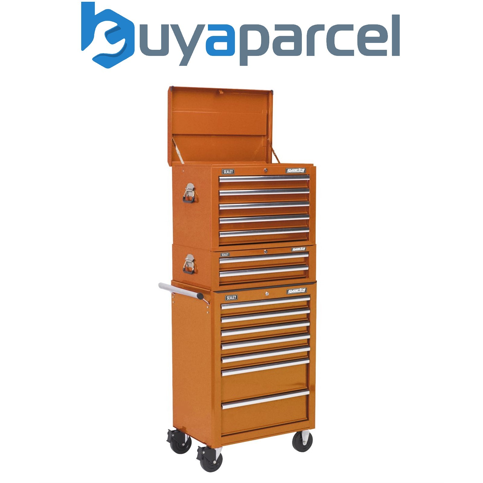 Sealey APSTACKTO Superline PRO&reg; Topchest, Mid-Box Tool Chest & Rollcab Combi