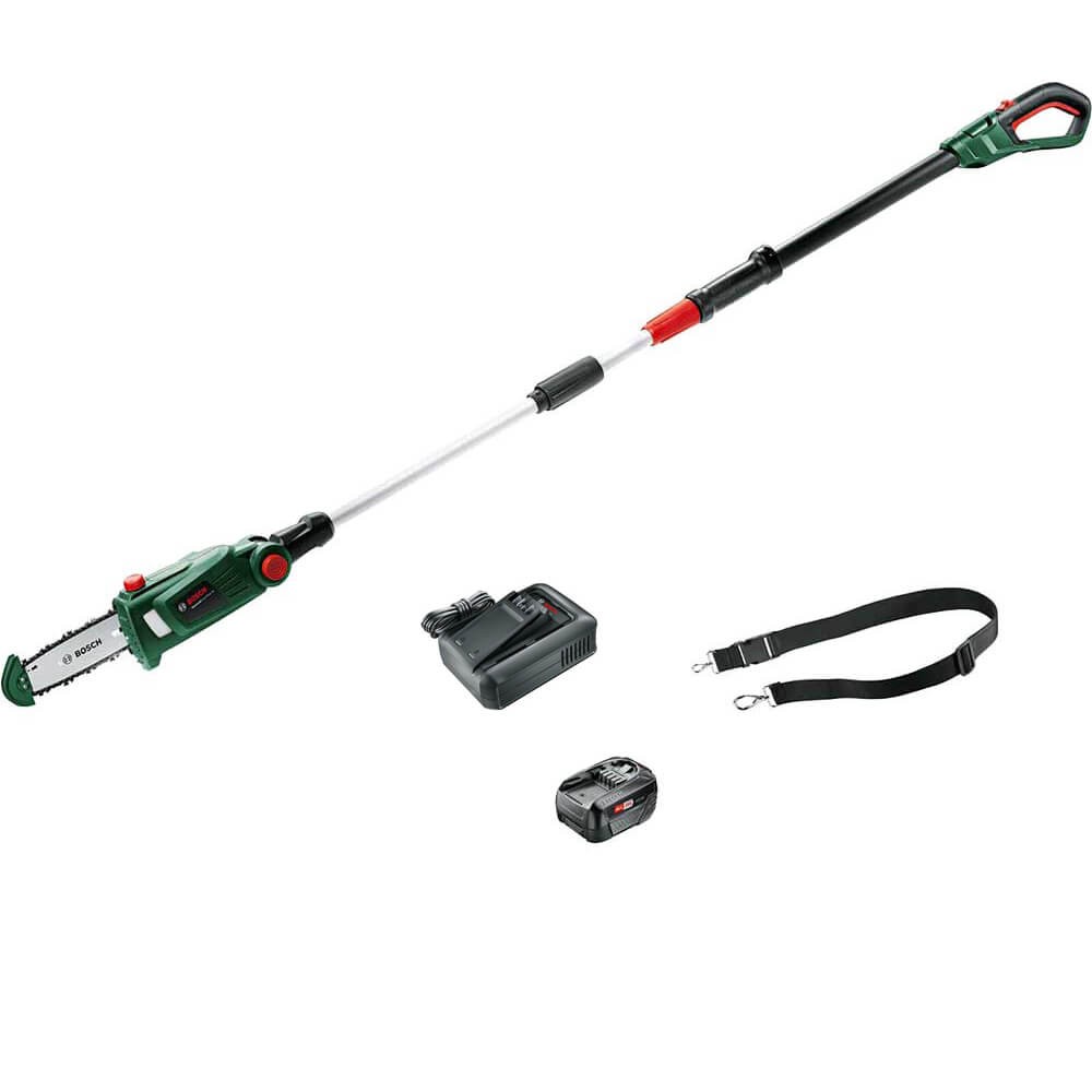 Bosch UNIVERSALCHAINPOLE P4A 18v Cordless Telescopic Pole Tree Pruner 200mm 1 x