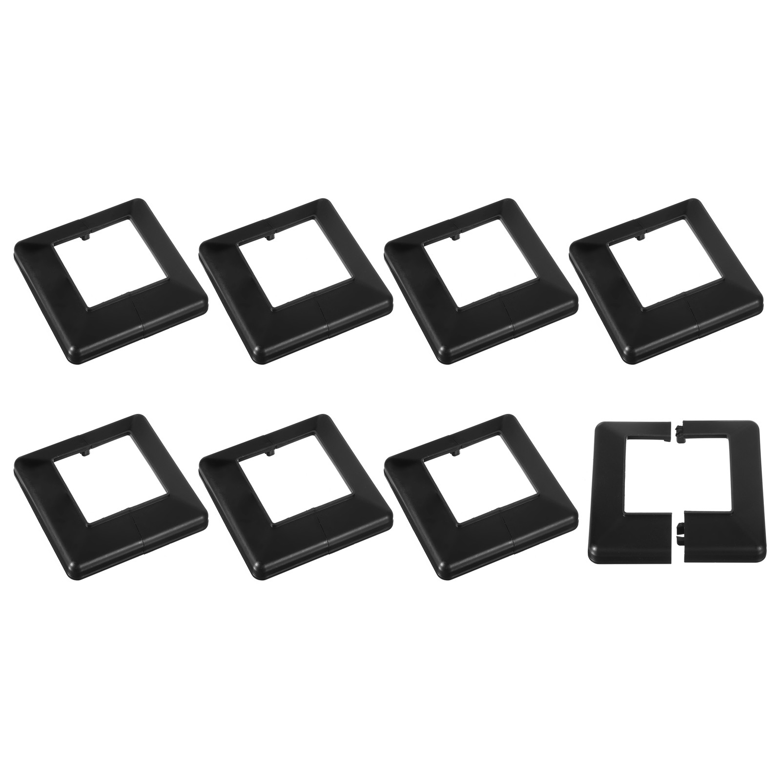 Post Skirt, 8pcs 80x80mm Plastic Post Base Cover Trim Skirt,144x144mm(Overall)