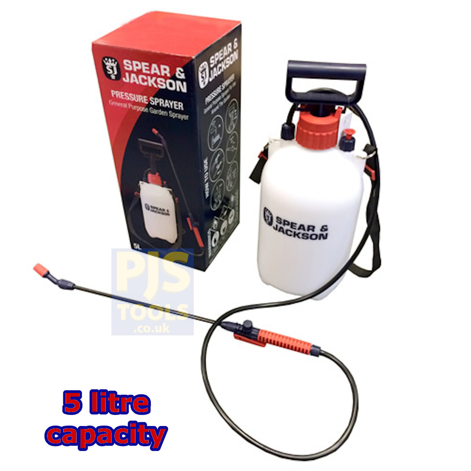 Spear & Jackson 5LPAPS 5 litre pump action garden or garage pressure sprayer