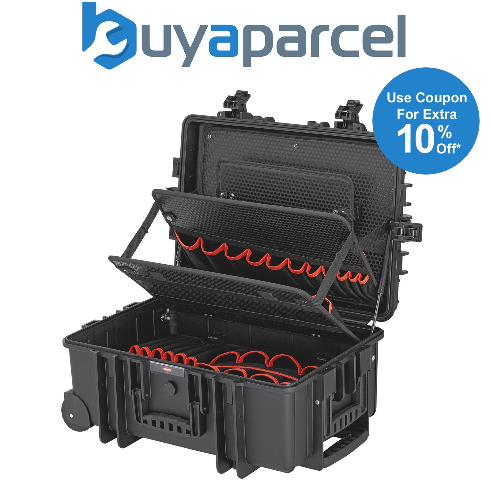 Draper 25029 KNIPEX 00 21 37 LE Tool Case "Robust45 Move" Empty, 428mm