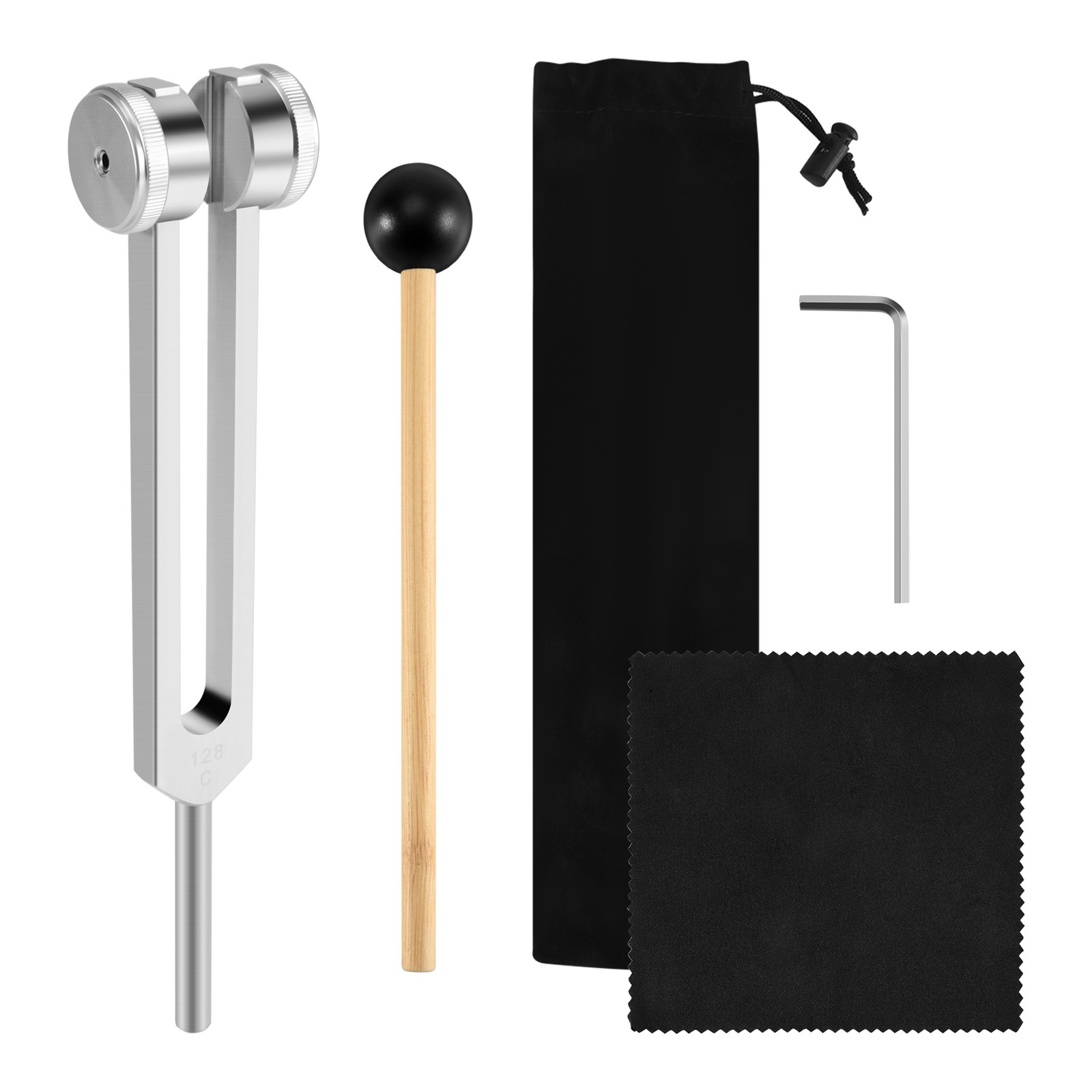 4X(128 Hz Tuning Fork Weighted Bio-Acoustic Tuning Fork for Therapy 128 Hz1437