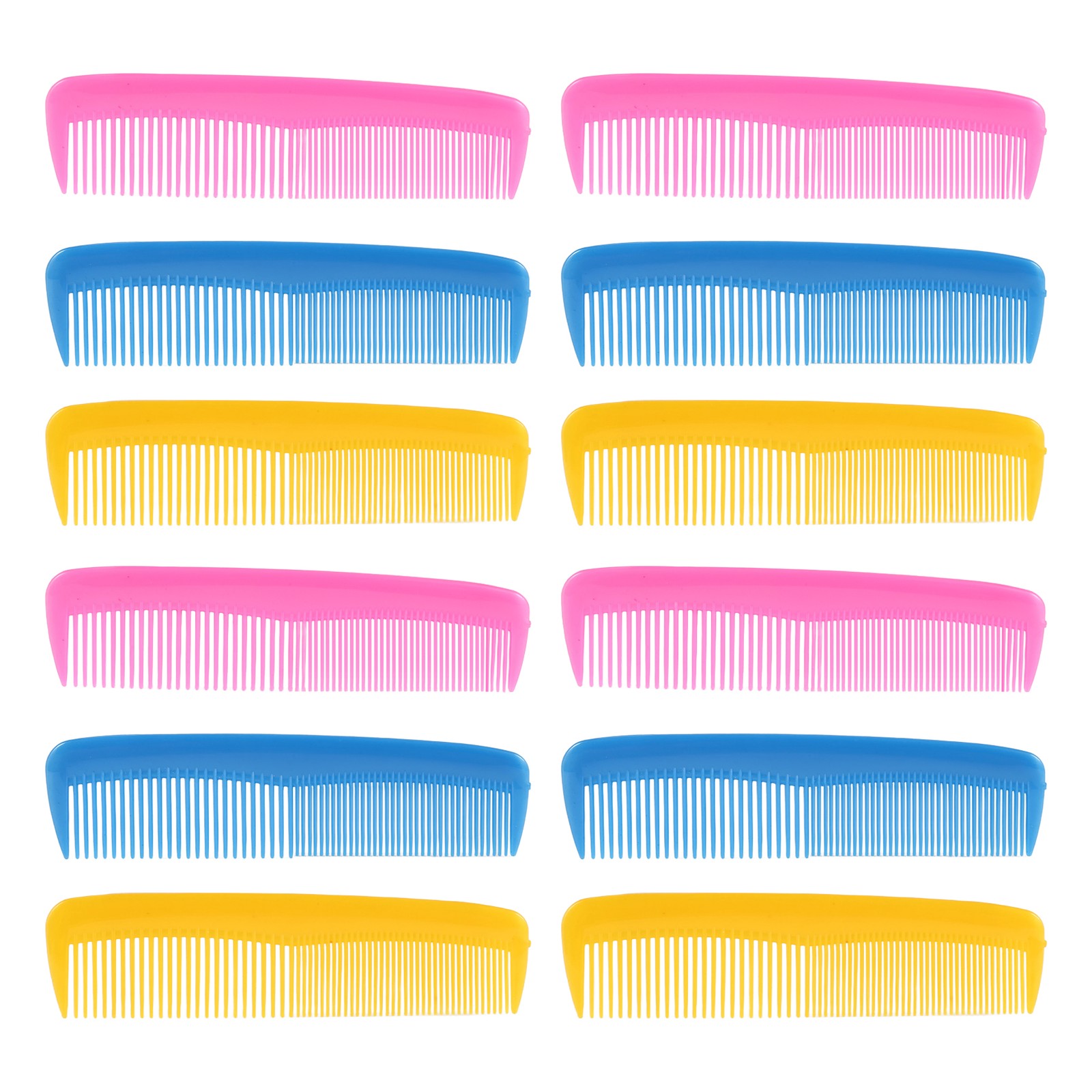 10X(12 Pieces Hair Combs Set for Kids Women Men Plastic Fine Dressing4267