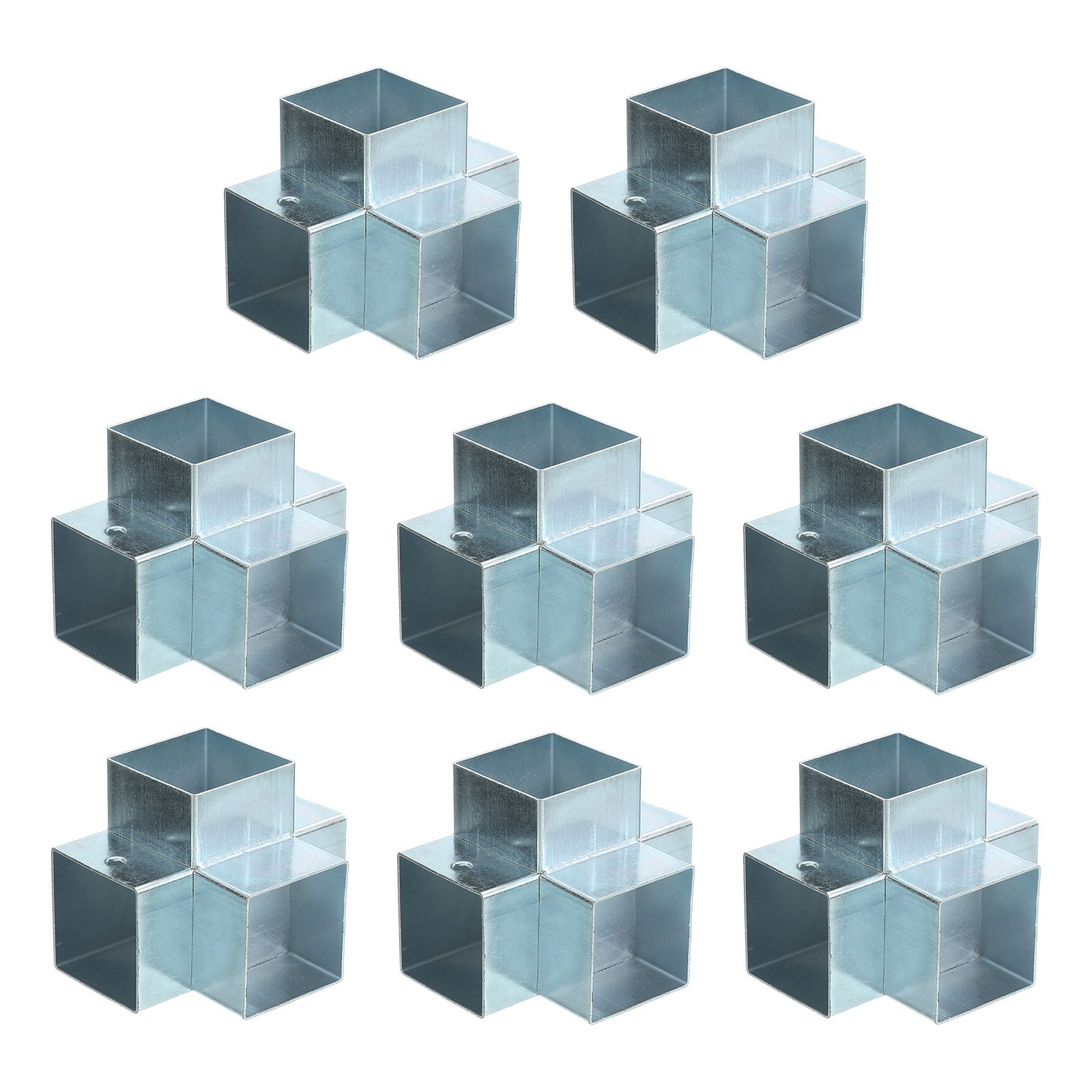 4-Way Gazebo Brackets Kit, Angle Bracket for 1.6" x 1.6" Lumber (8 Pack)