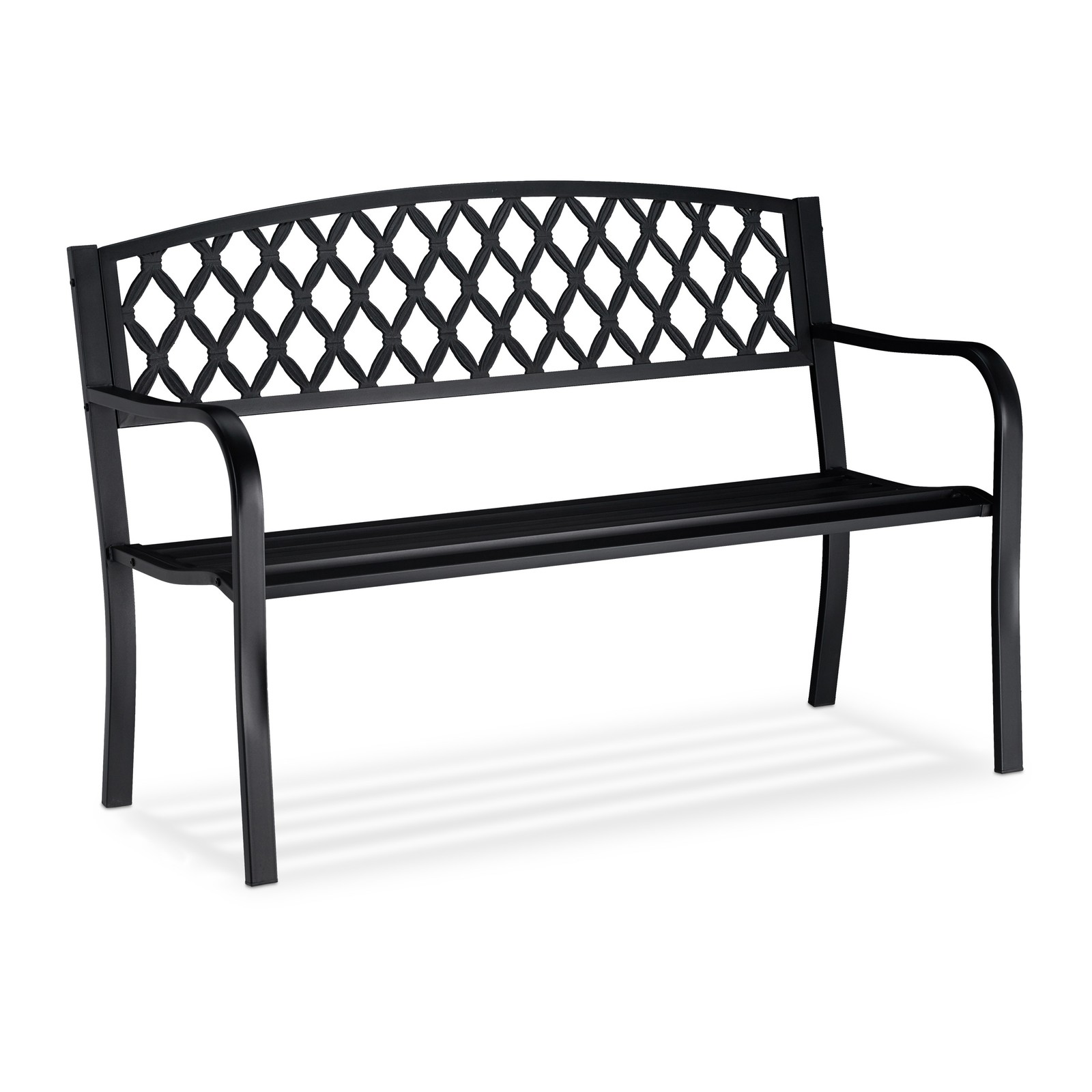 Garden bench Patio 2 Seater Weatherproof Garden Seat Outdoor Bench Easy Assembly