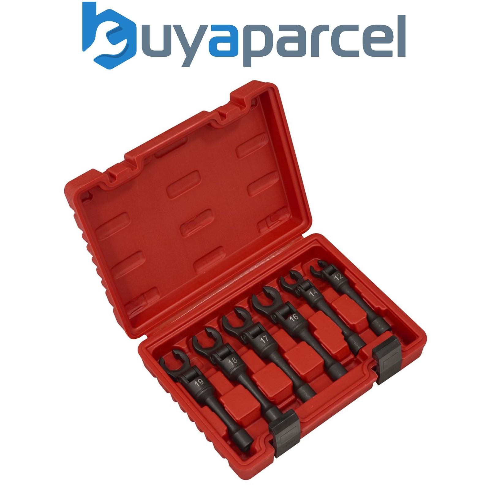 Sealey AK6901 Flexi-Head Flare Nut Diesel Injection Wrench Set 6pc 3/8"Sq Drive