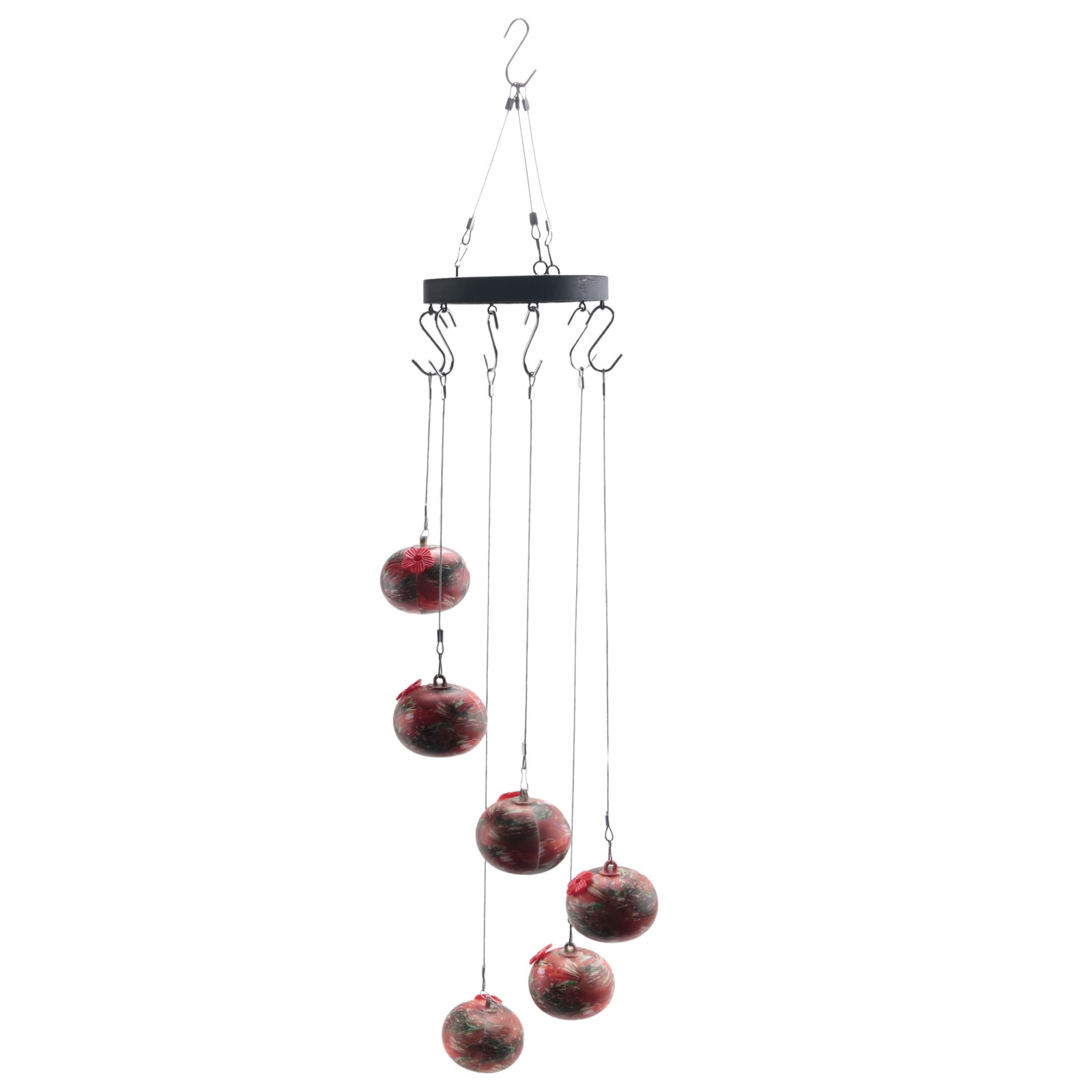 2X( Wind Chime Bird Feeder Garden Decor Outdoor, Bird Feeder with Hanging3682