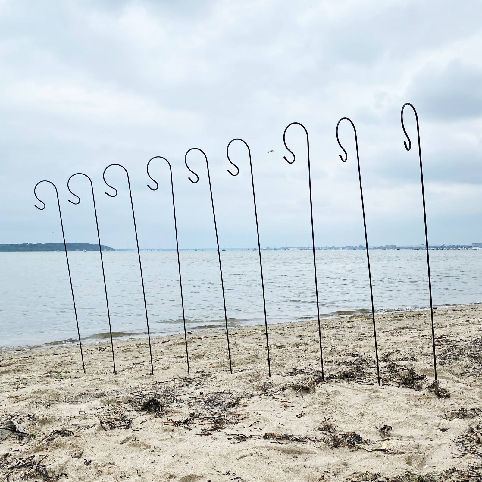Shepherd's Crook Hook Stand for Bird Feeders & Candle Lanterns 1.2m - Pack of 10