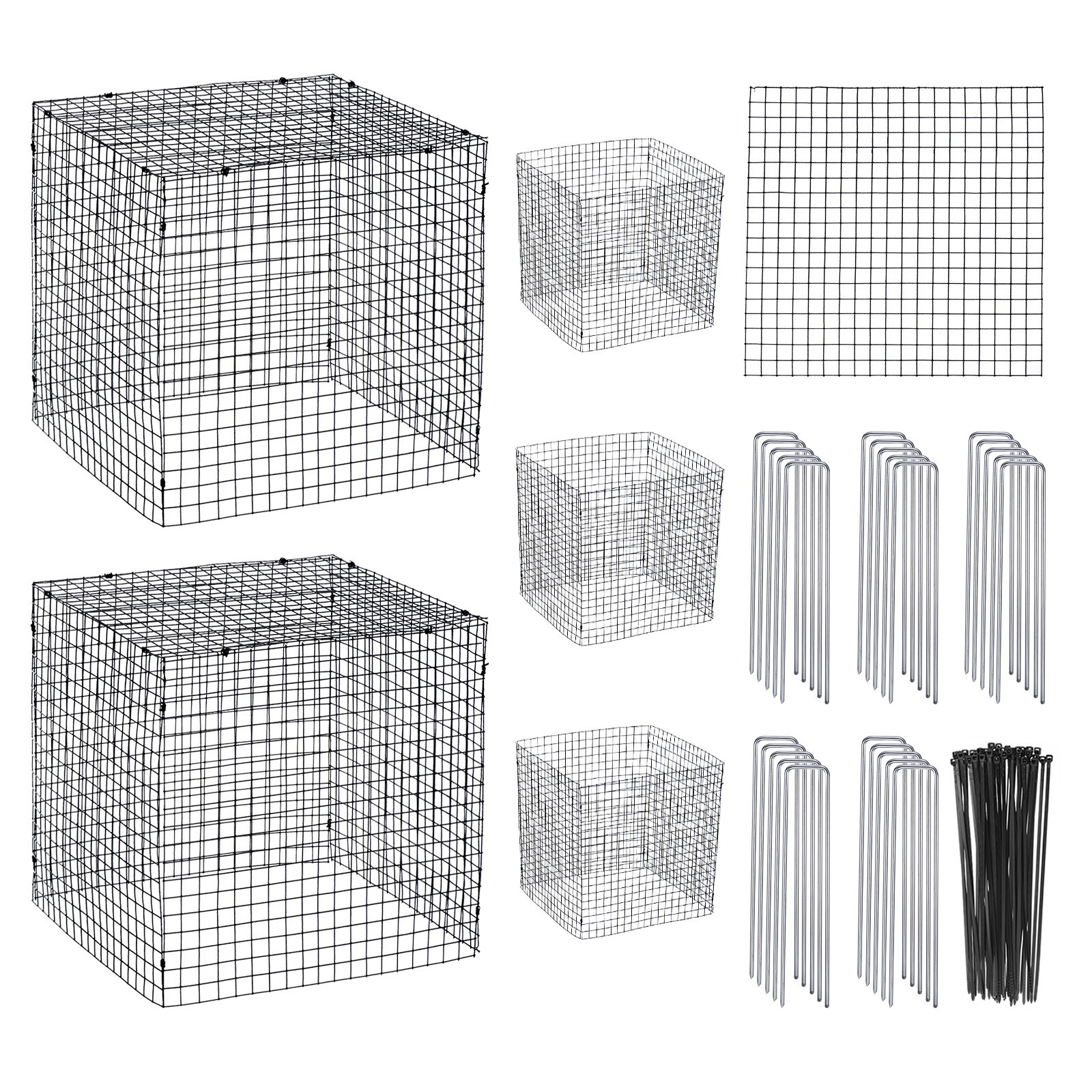 20 Sheet Small Wire Plant Protectors 12"x12" Garden Square Wire Plant Cages Mesh