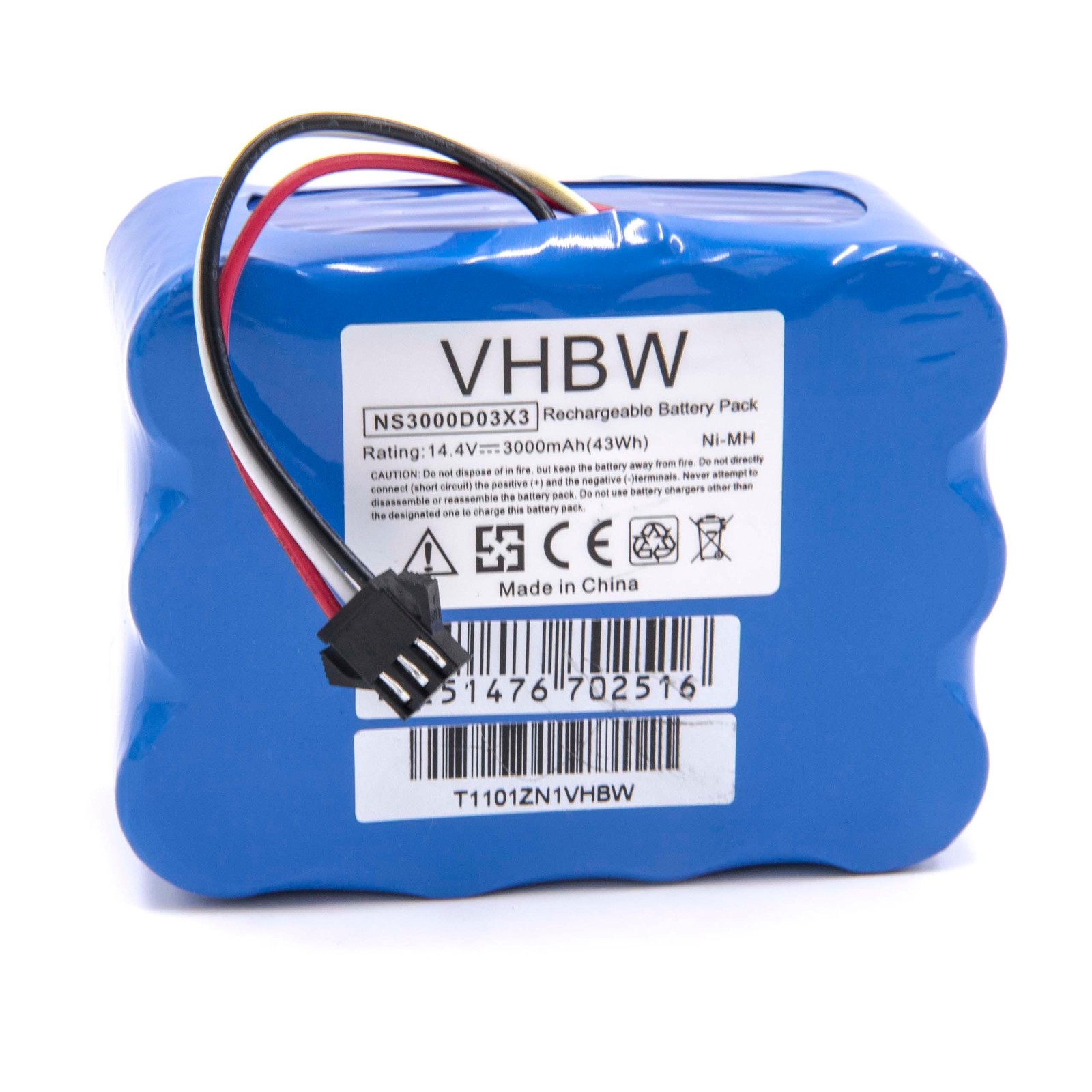 Battery for Nestor E.Ziclean Furtiv 3000mAh 14.4V