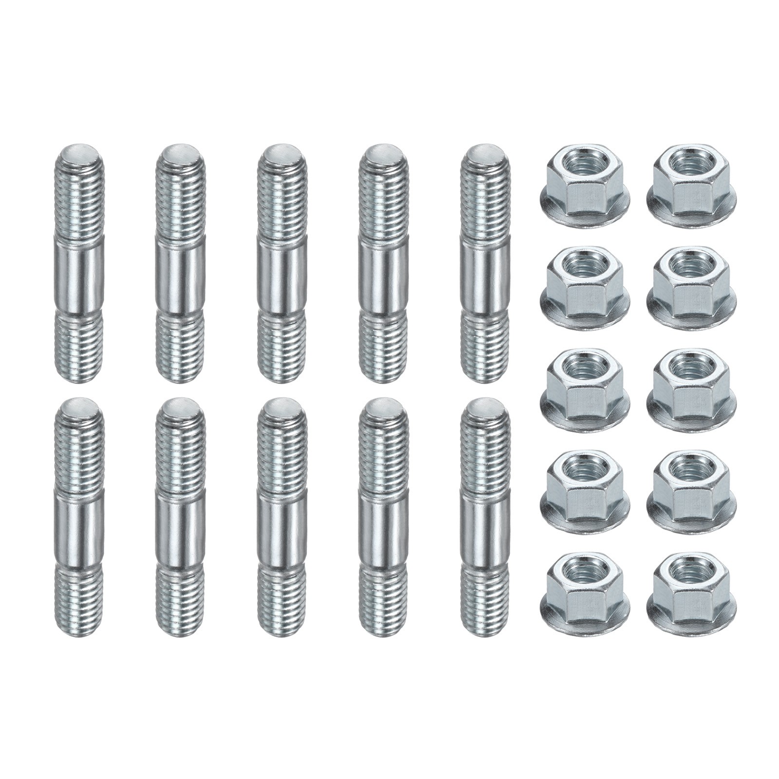 10-Set Chainsaw Bar Studs & Nuts M8 x 1.25 Thread Double End Stud Replacement
