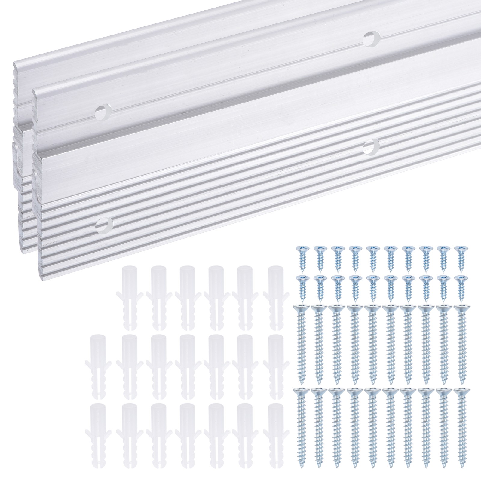 2 Pairs French Cleat Picture Hanger 30" Z Clip Interlocking Wall Mount Bracket