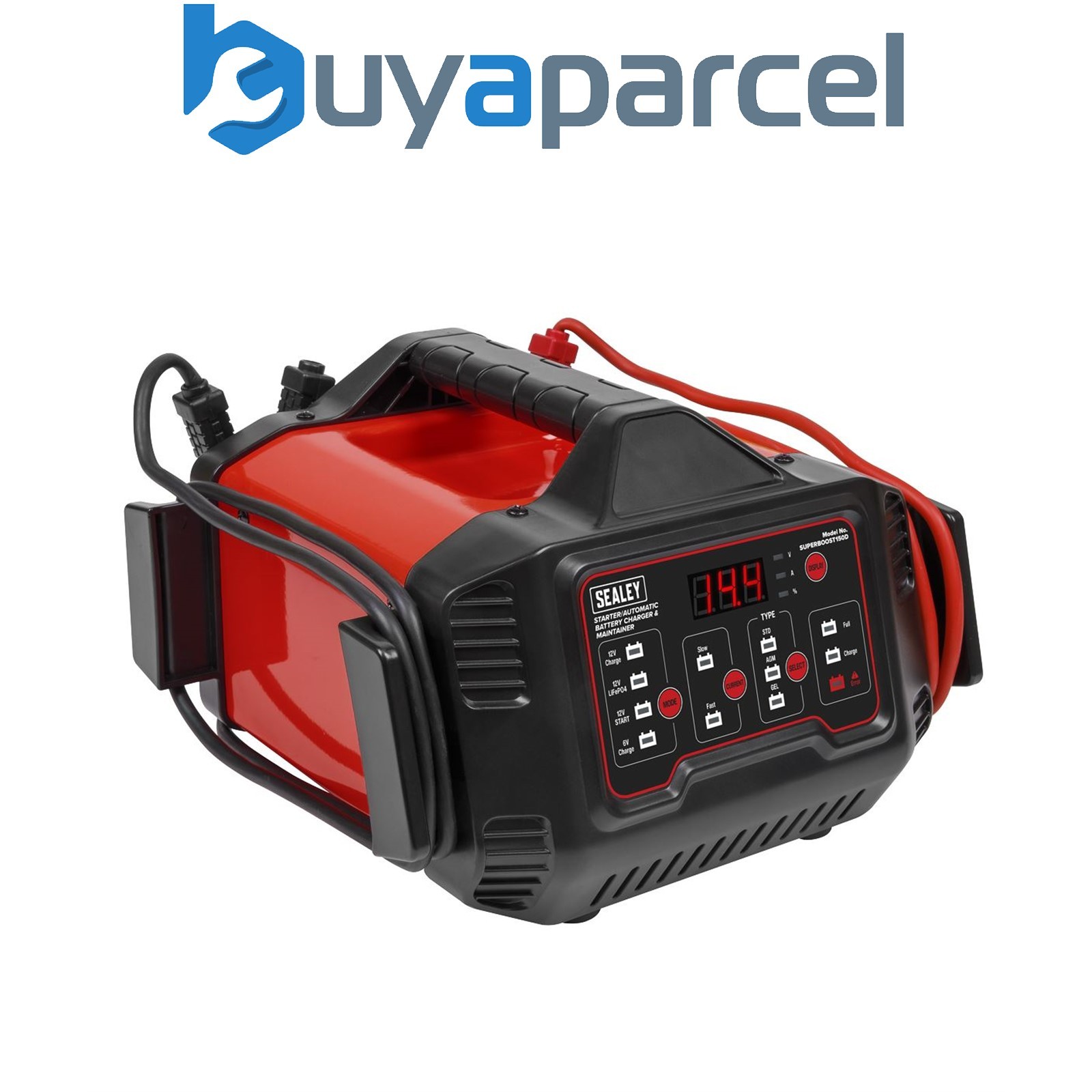 Sealey SUPERBOOST150D 6/12V Automatic Battery Charger & Maintainer 150A Starter/