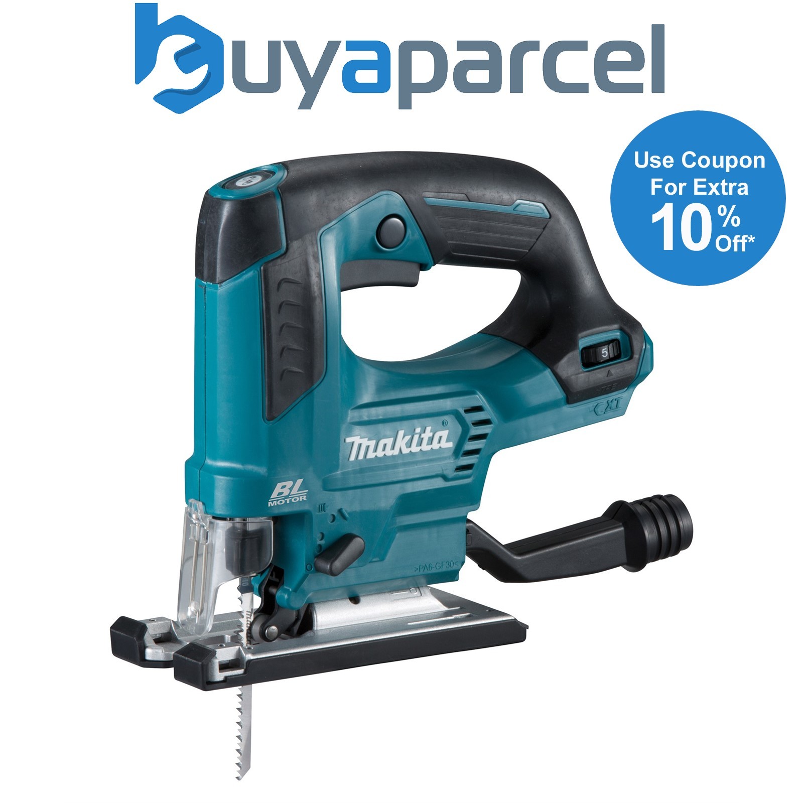 Makita JV103DZ 12v Brushless Cordless CXT Jigsaw Lithium Ion - Bare Unit