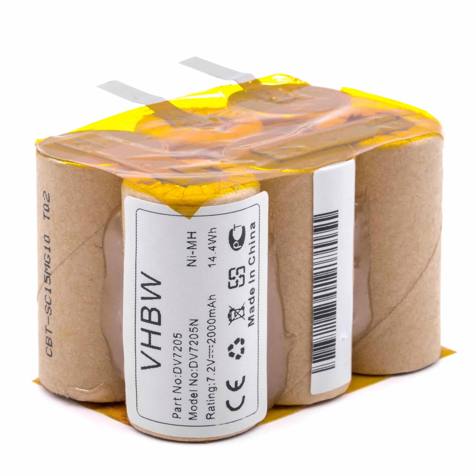 Battery for Black & Decker DV7205N DV7205 2000mAh 7.2V