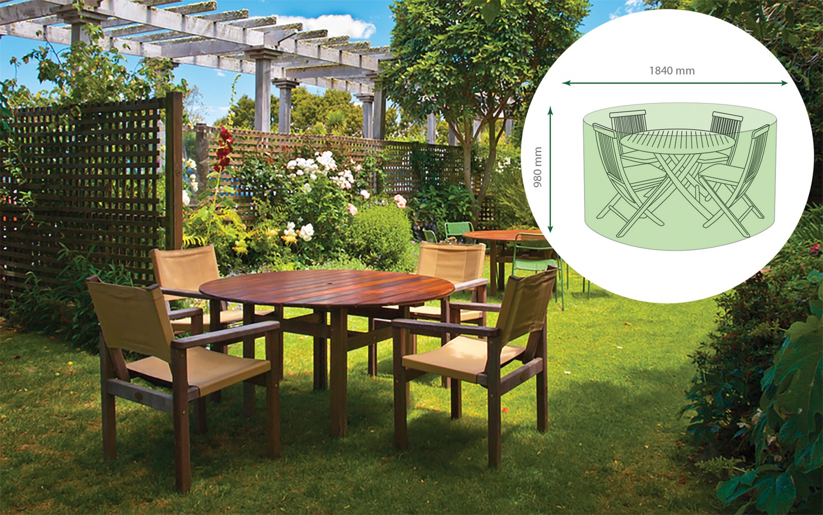 Medium Round Patio Set Cover