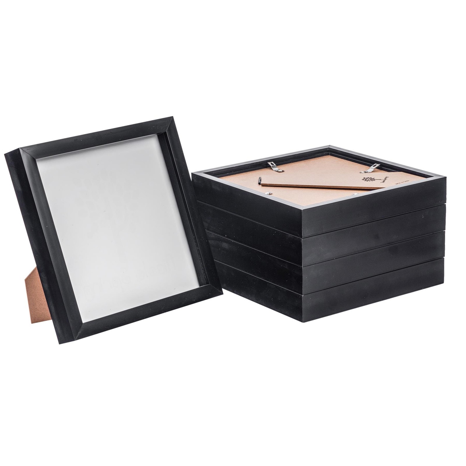 5x 3D Box Photo Frames Standing Hanging Craft Shadow Picture Frame 8 x 8" Black