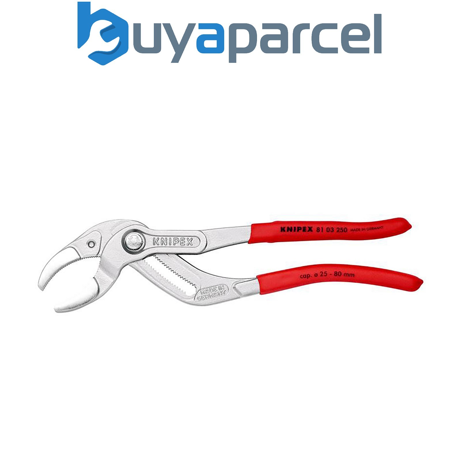 Draper 25661 KNIPEX 81 03 250 SB Siphon and Connector Pliers, 250mm (self-servic