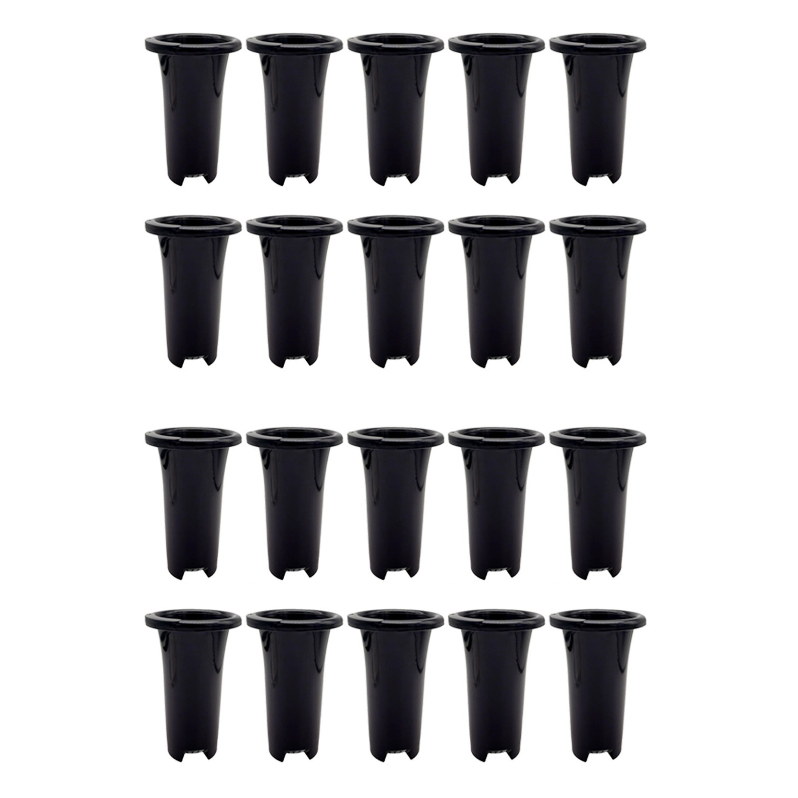 20Pcs Plastic Deep Plant Nursery Pots, Thick Stable Tall Tree Pots,5302