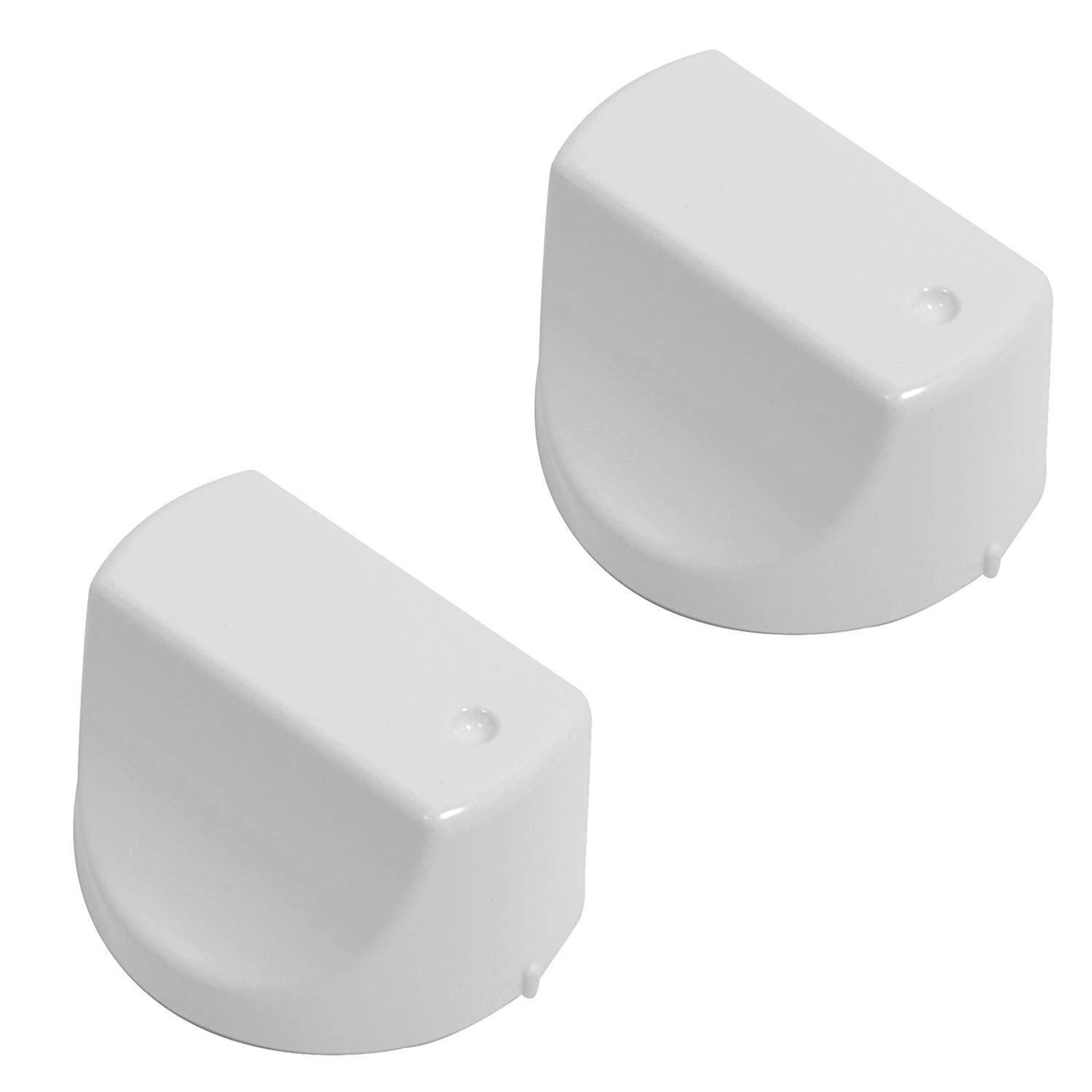2 x Control Knob Switch for HOTPOINT Hot-Ari SH33 SH33W SH33WS Oven Cooker White