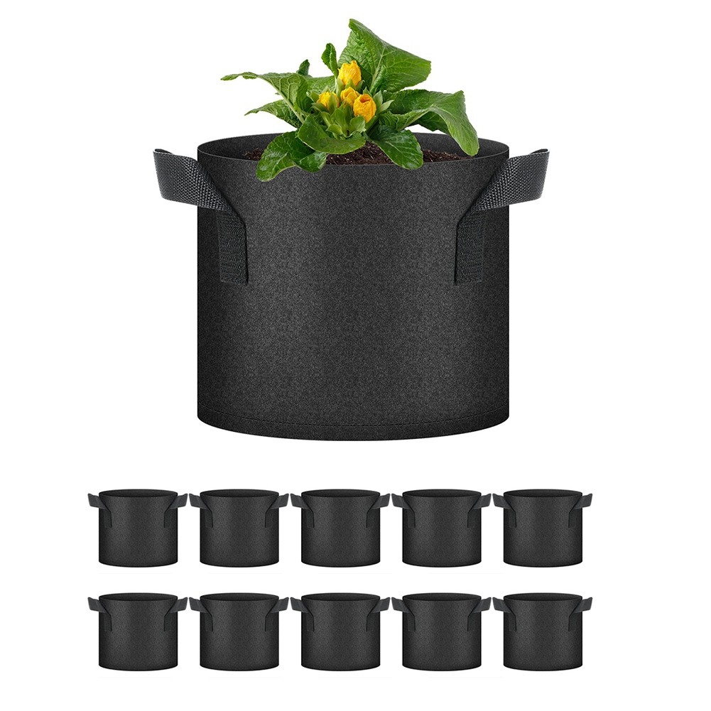 Plant Bags 5 Gallon Tomato Planter Pots 6-Pack with Handles,Non Woven1027