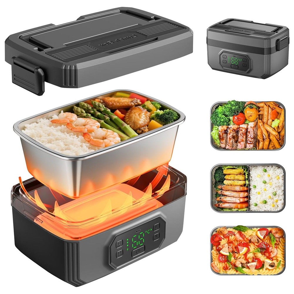 Cordless Electric Lunch Box for Adults 21000mAh Rechargeable Heated Lunch6758