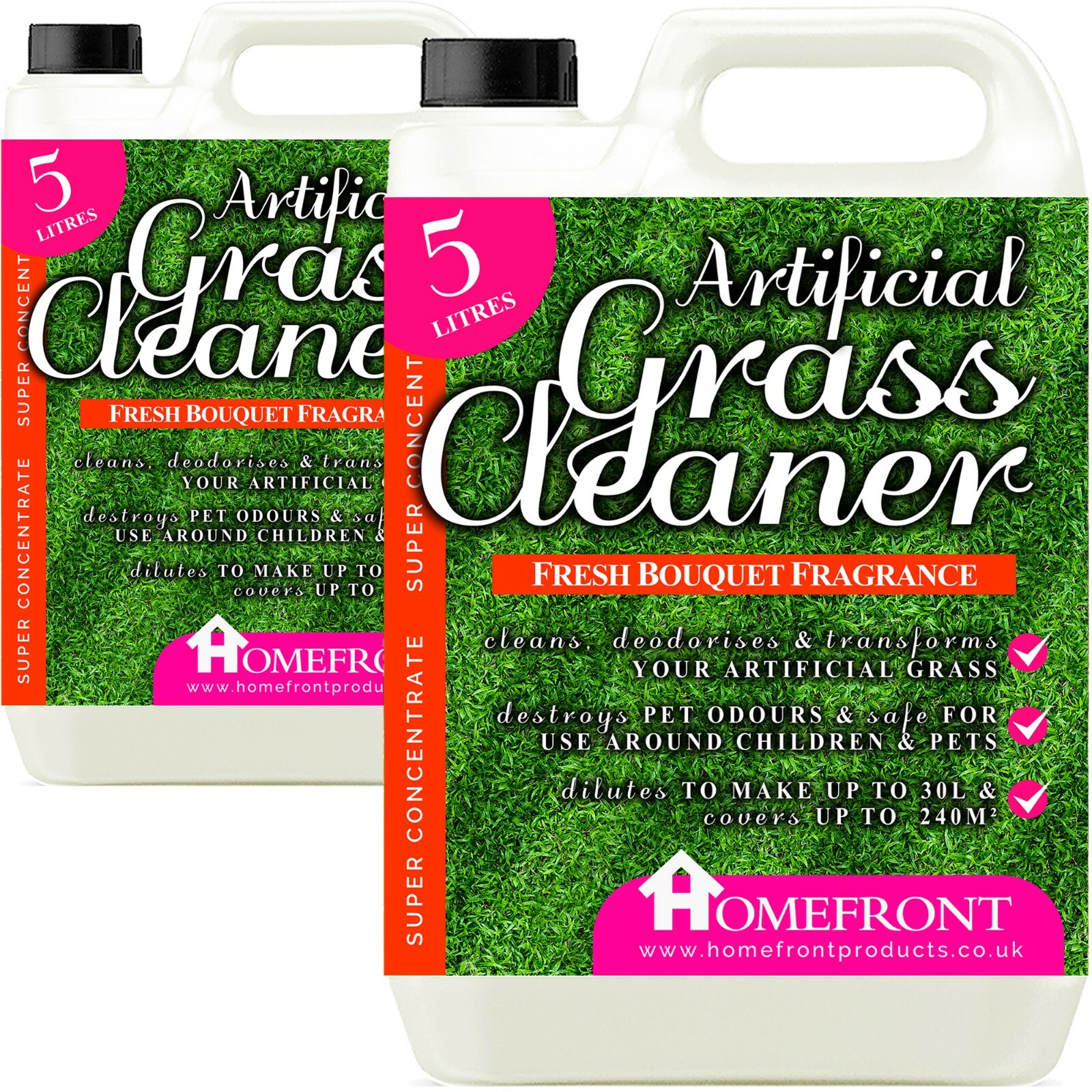 Homefront Artificial Grass Disinfectant Cleaner Astro Turf Floral Deodoriser 10L