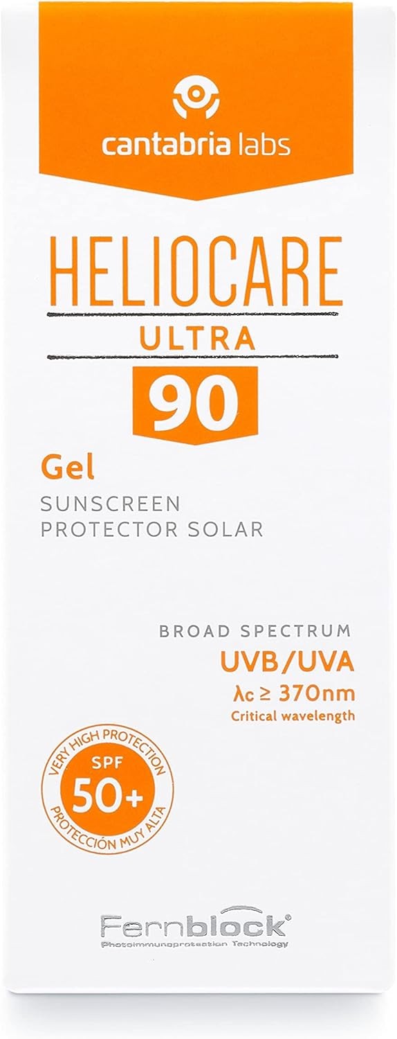 Heliocare Ultra Gel SPF 90 50ml / Gel Face Sunscreen / Daily Uva and Uvb Anti-A