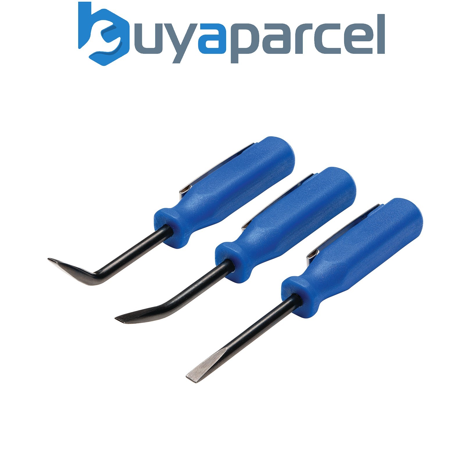 Draper 30598 Mini Pry Bar Set, 125mm, Blue (3 Piece)
