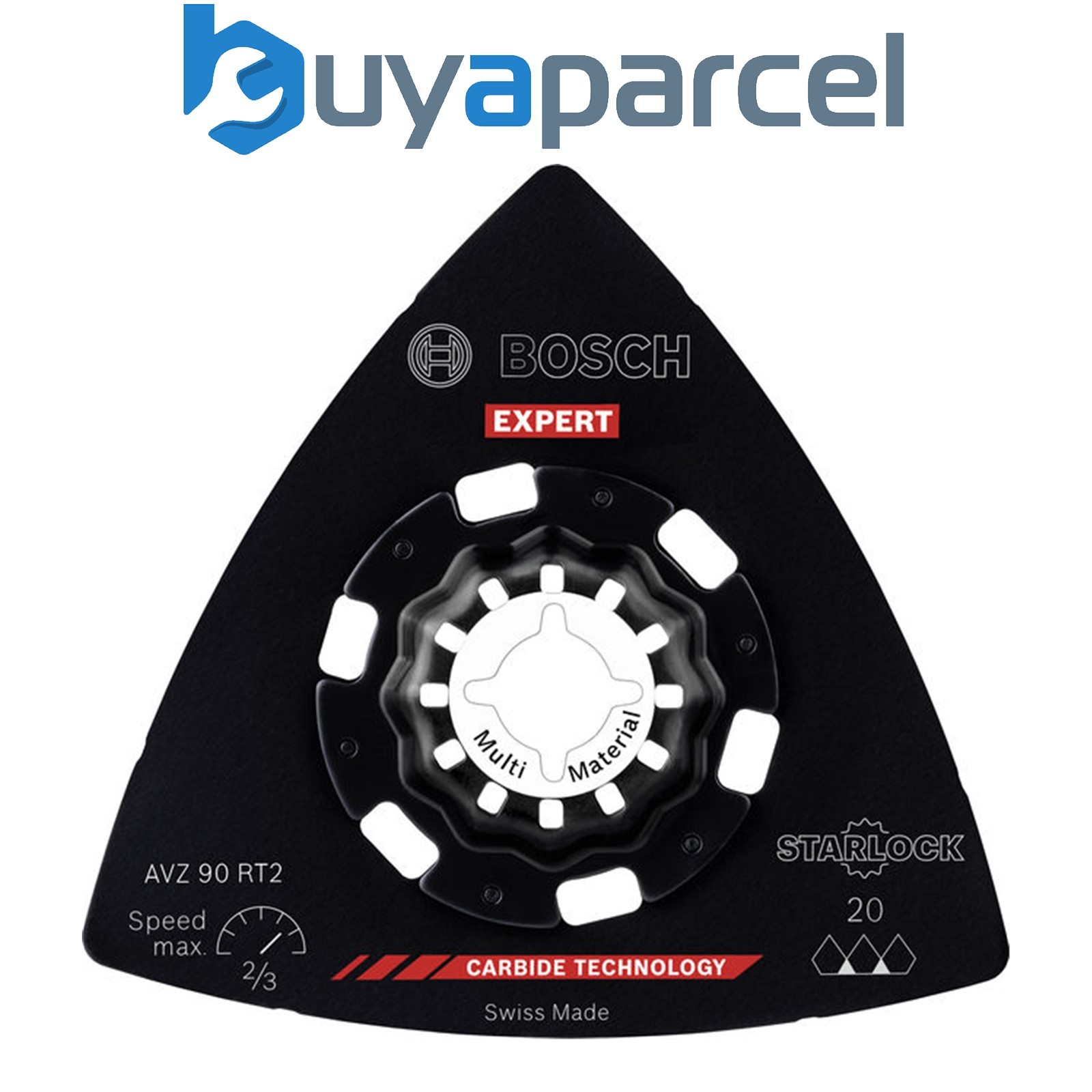 Bosch EXPERT Sanding Plate AVZ 90 RT2 Multitool Blade 90 mm 10-pc 2608900046