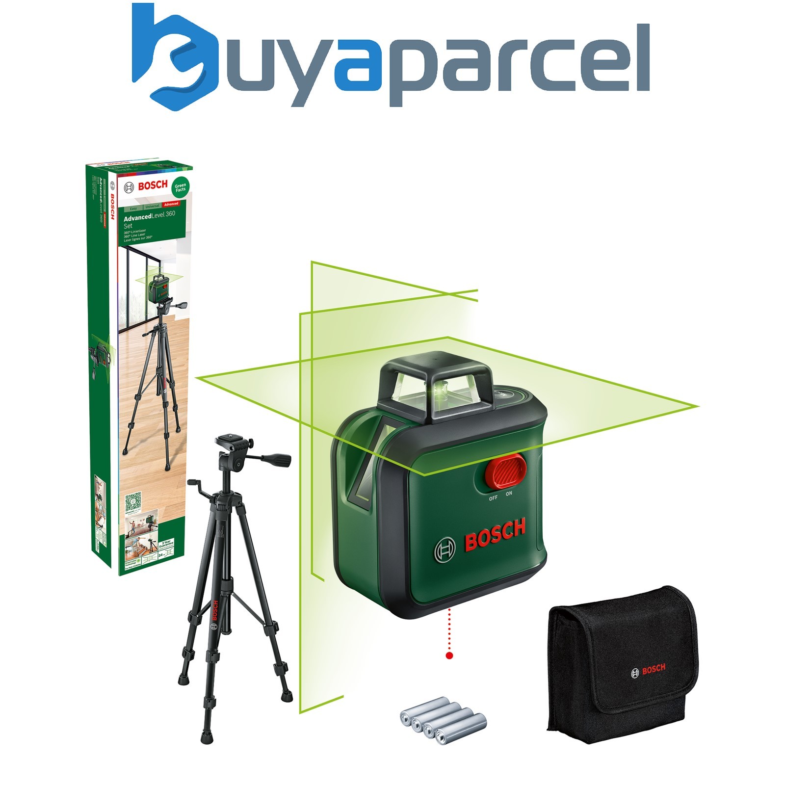 Bosch Cross Line Laser AdvancedLevel 360 Set Carton box 0603663B07