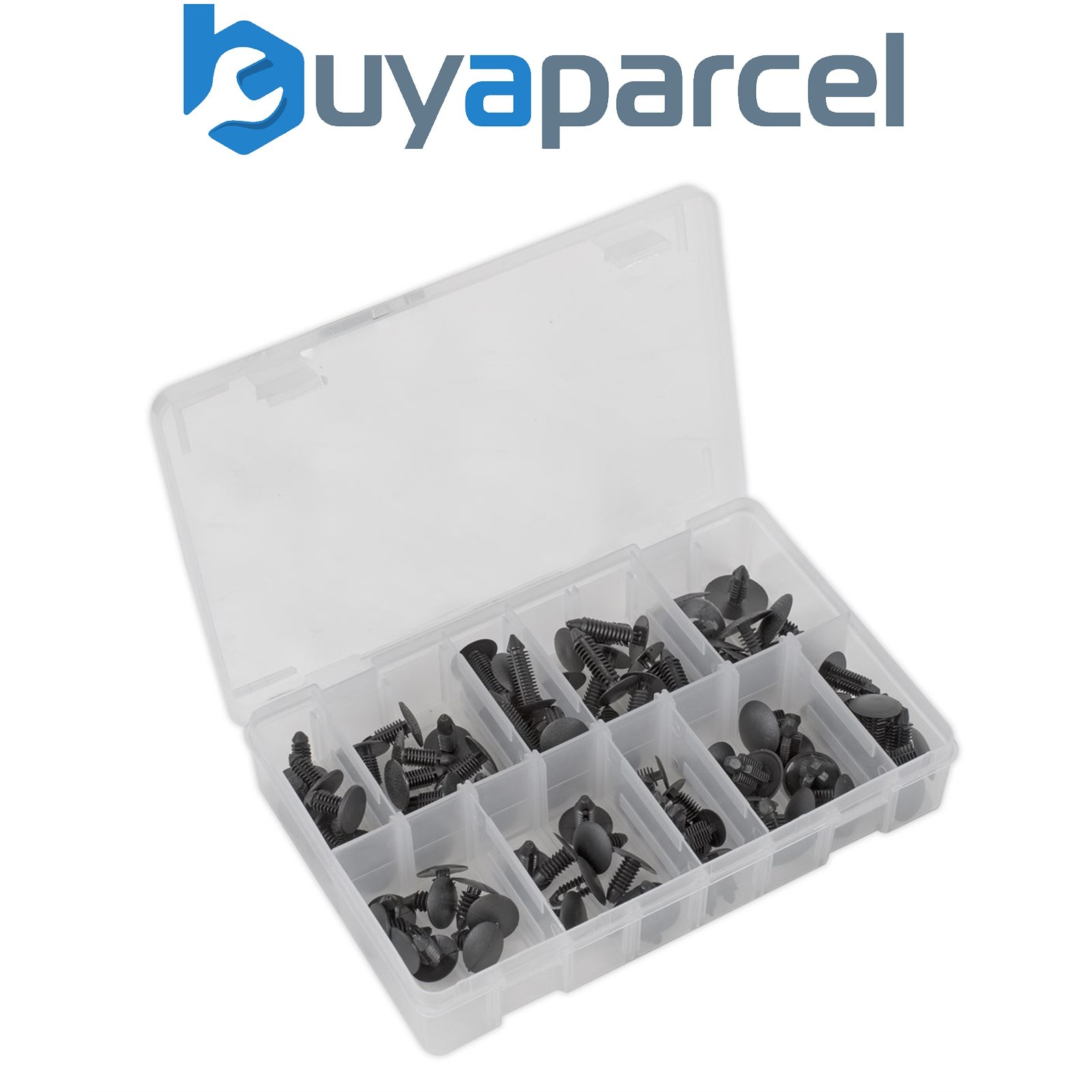 Sealey TCFT100AS Fir Tree Clip Assortment - Pack of 100