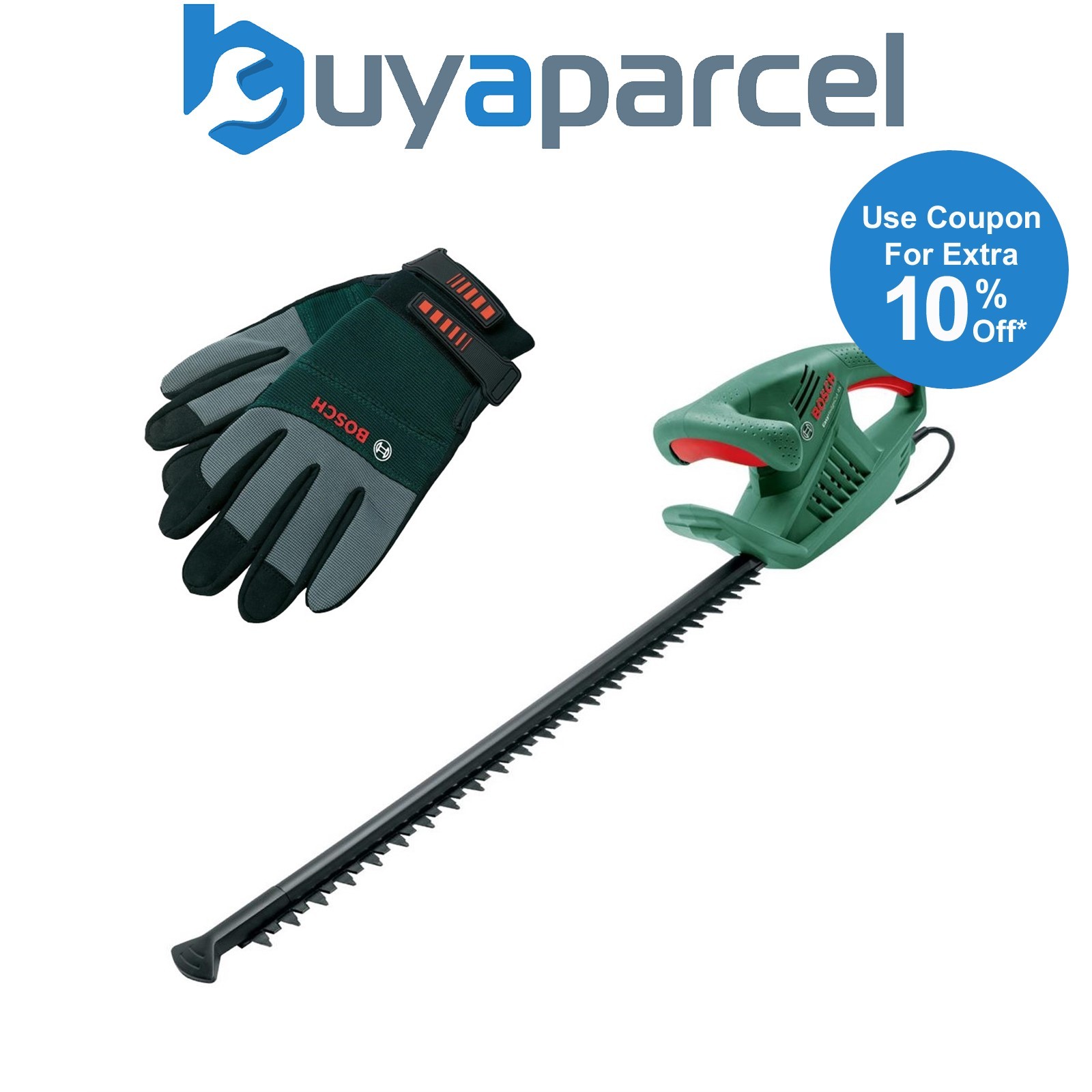 Bosch EasyHedgeCut 50-16 Electric Hedge Cutter Garden Trimmer 50cm Blade &Gloves