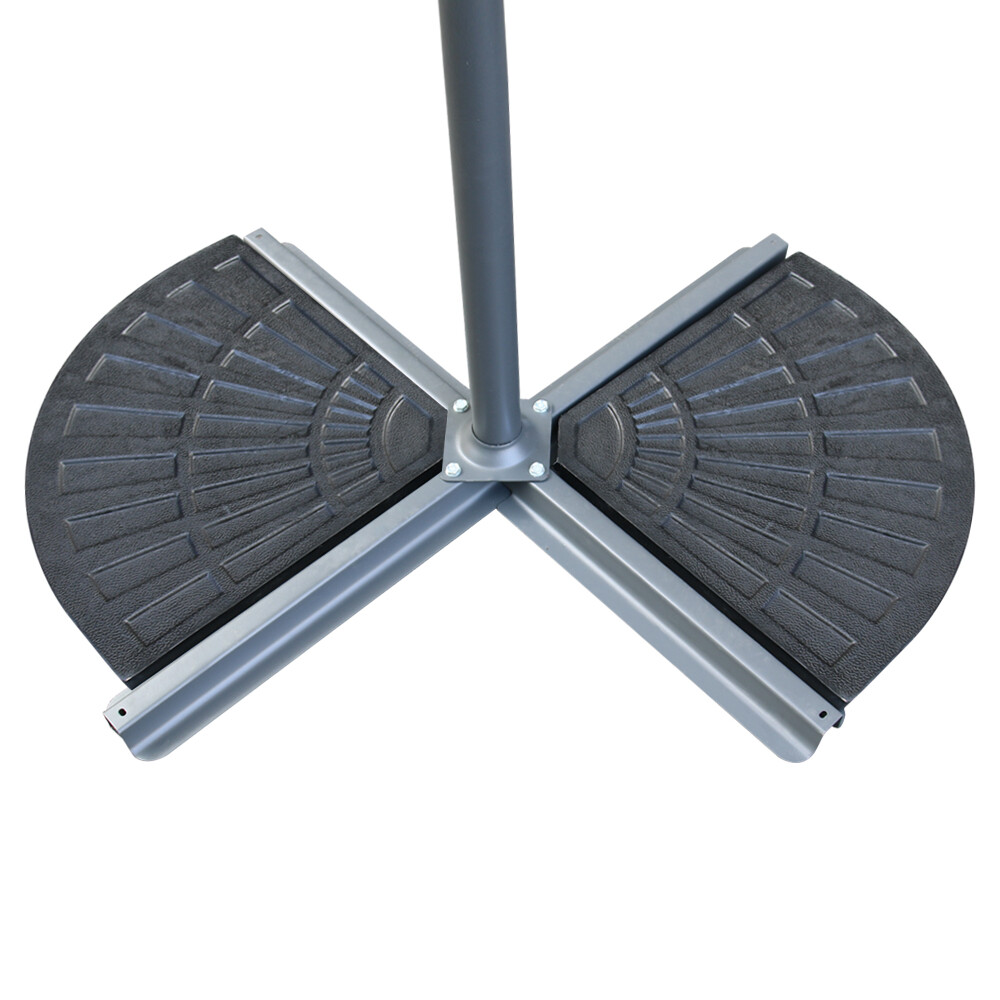 2pcs Heavy Duty Garden Cantilever Parasol Base Weights Umbrella Concrete Stand