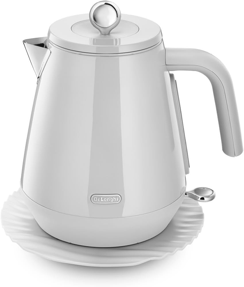 De’longhi KBY3001.W Jug Kettle Rapid Boil Eclettica 1.7L 3000w Whimsical White