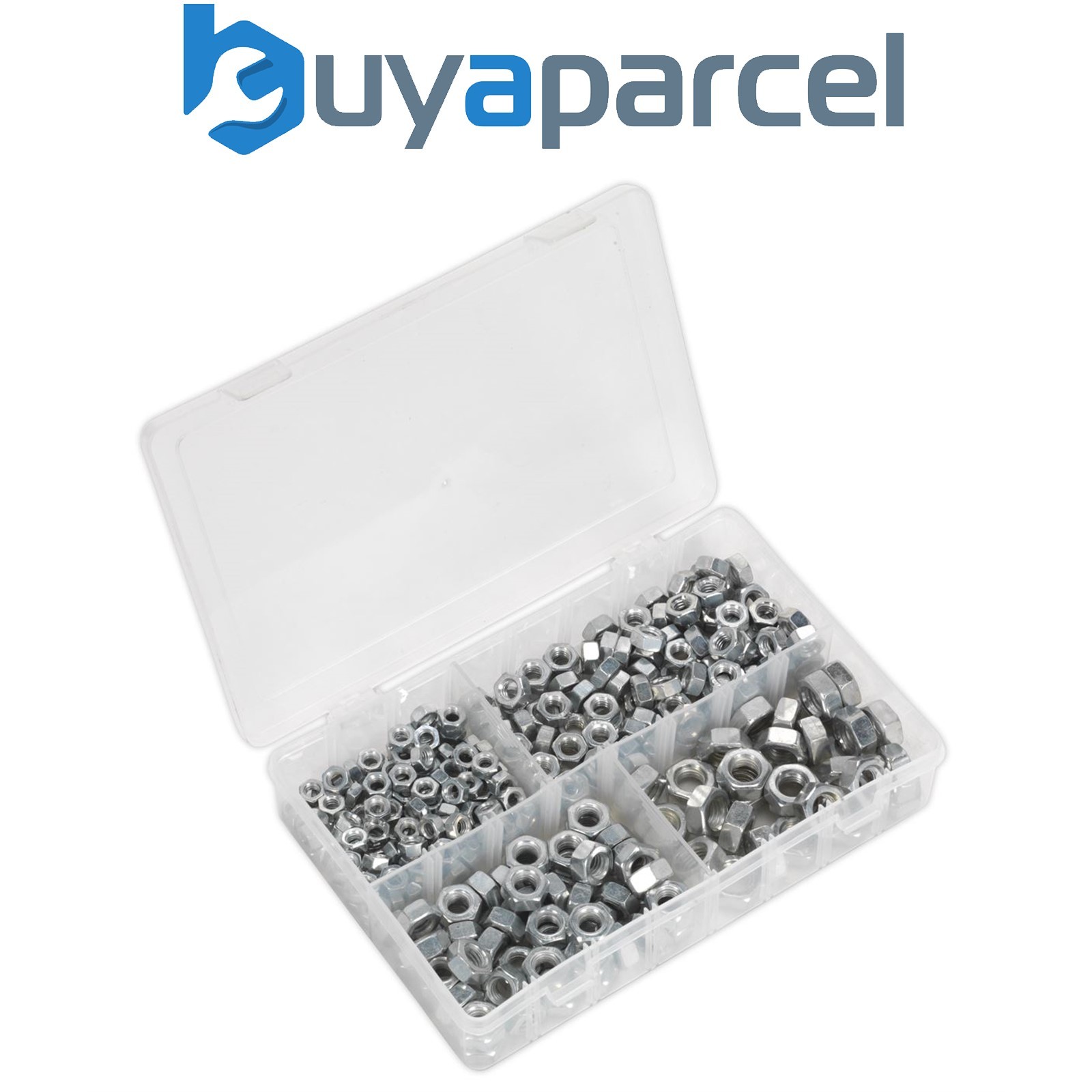 Sealey AB029SN Steel Nut Assortment 1/4"-1/2"UNF 320pc