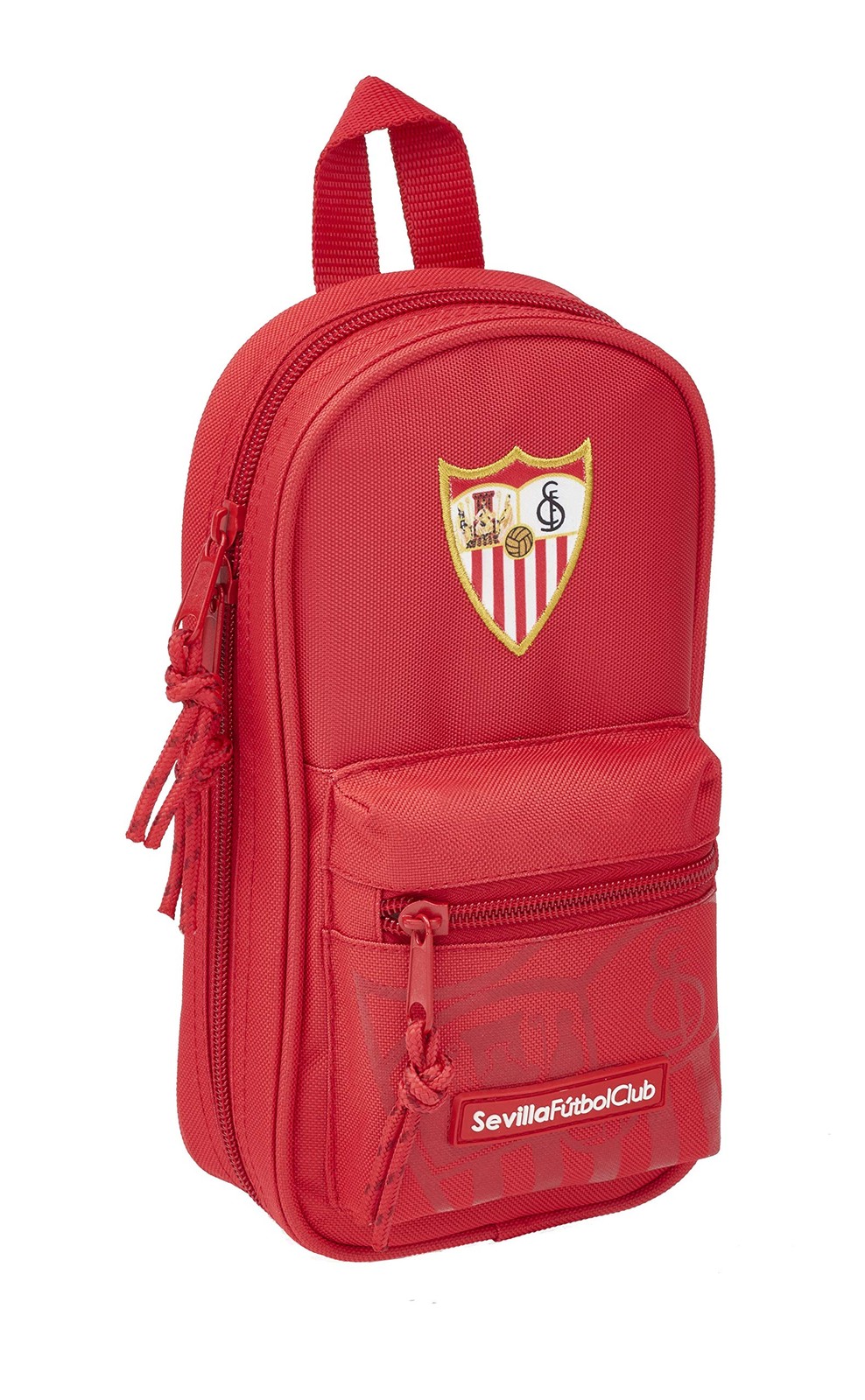 SAFTA Official FC Seville Toiletry Bag with 4 Cases, 120 x 50 x 230 mm