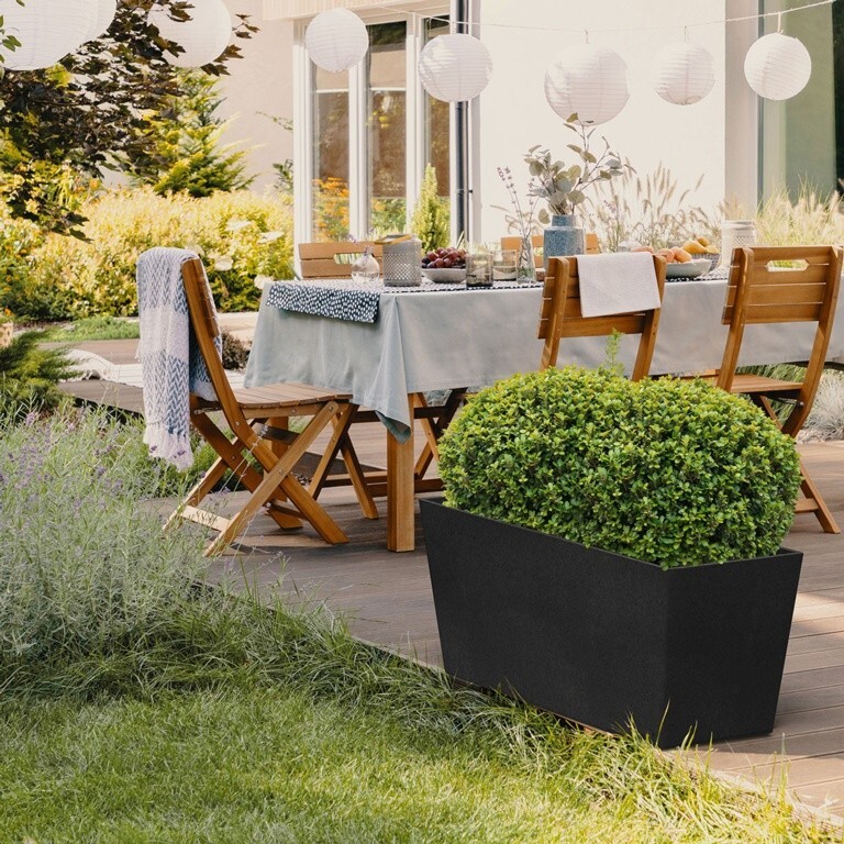 Primeur Tierra Verde Trough Planter Slate 50cm - P00018393