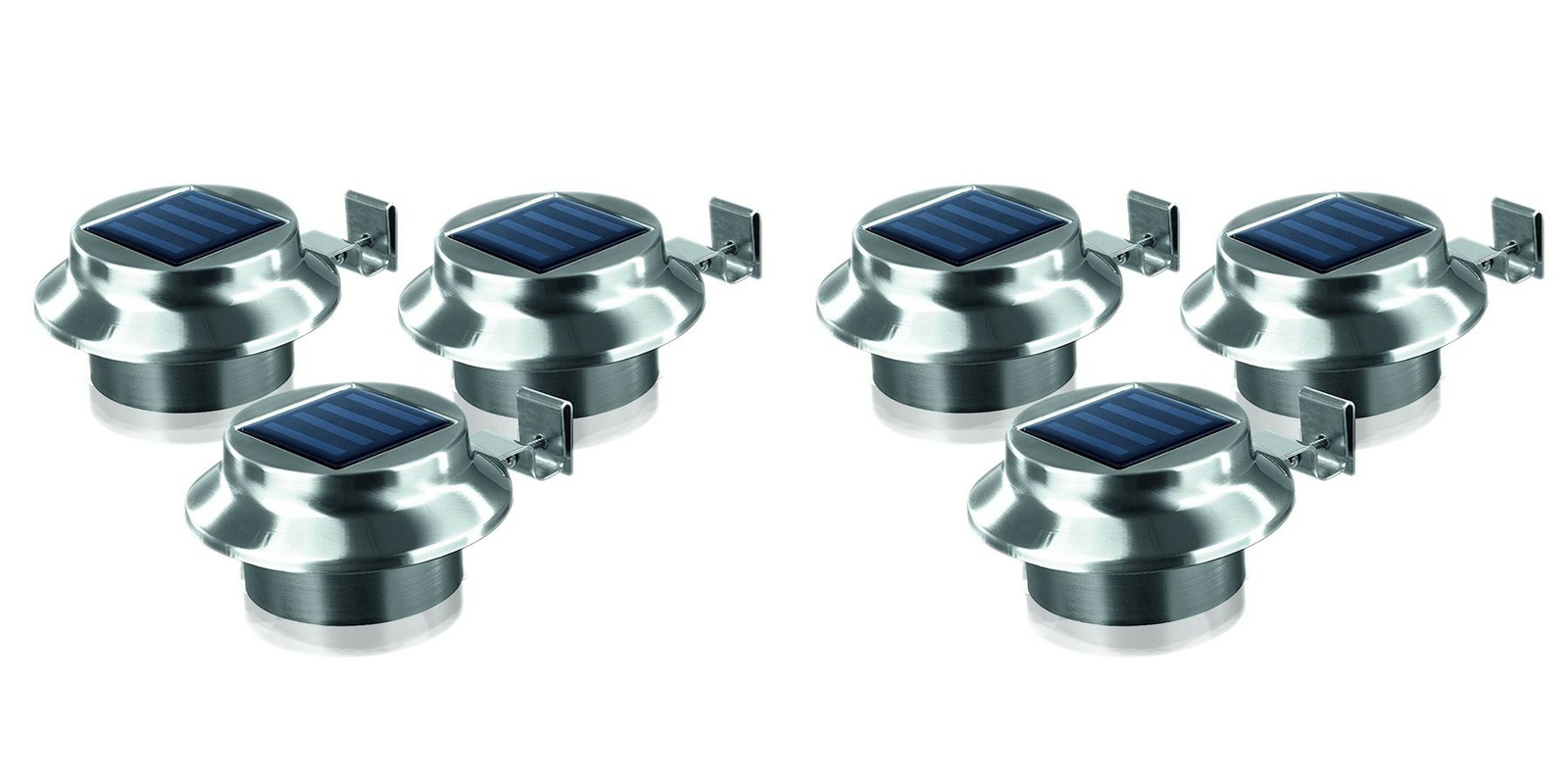 LED Dachrinnenleuchten 6er-Set From Stainless Steel Zaunleuchte Path Light Solar