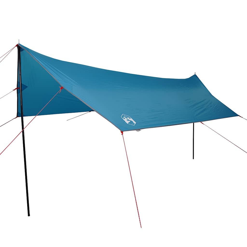Camping Tarp Outdoor Patio Tarpaulin Shelter Sunshade Blue Waterproof vidaXL