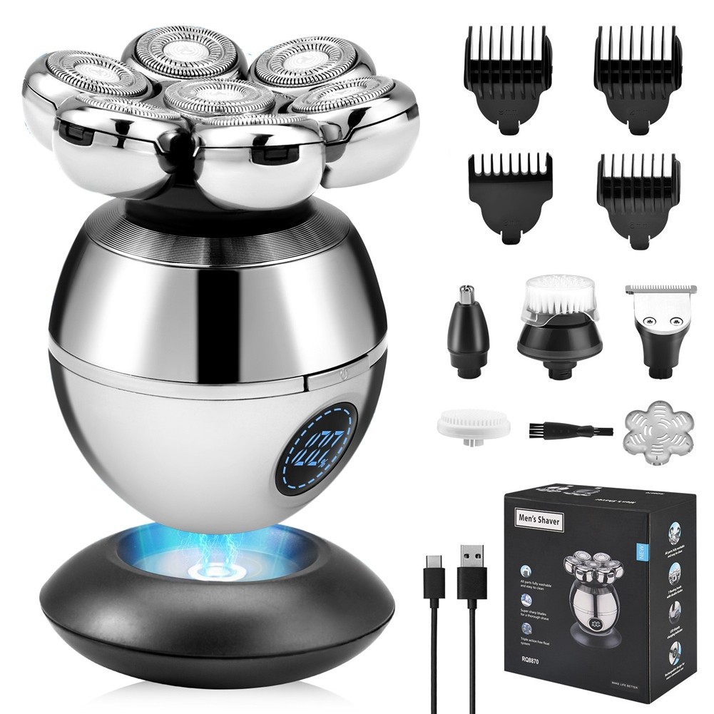 6X(1 Set Nose Trimmer with LED Display and Portable Wet and Dry C7N6)6716