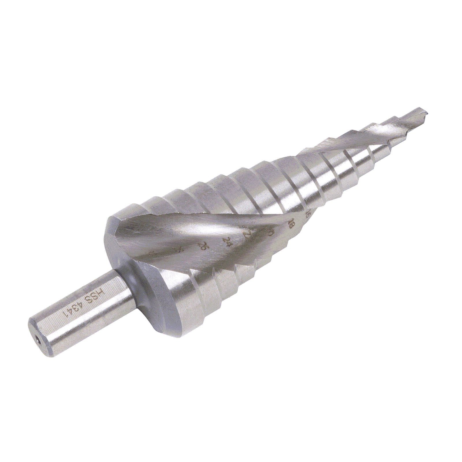 Sealey HSS 4341 Step Drill Bit 4-30mm Spiral Flute - Part No. AK4748