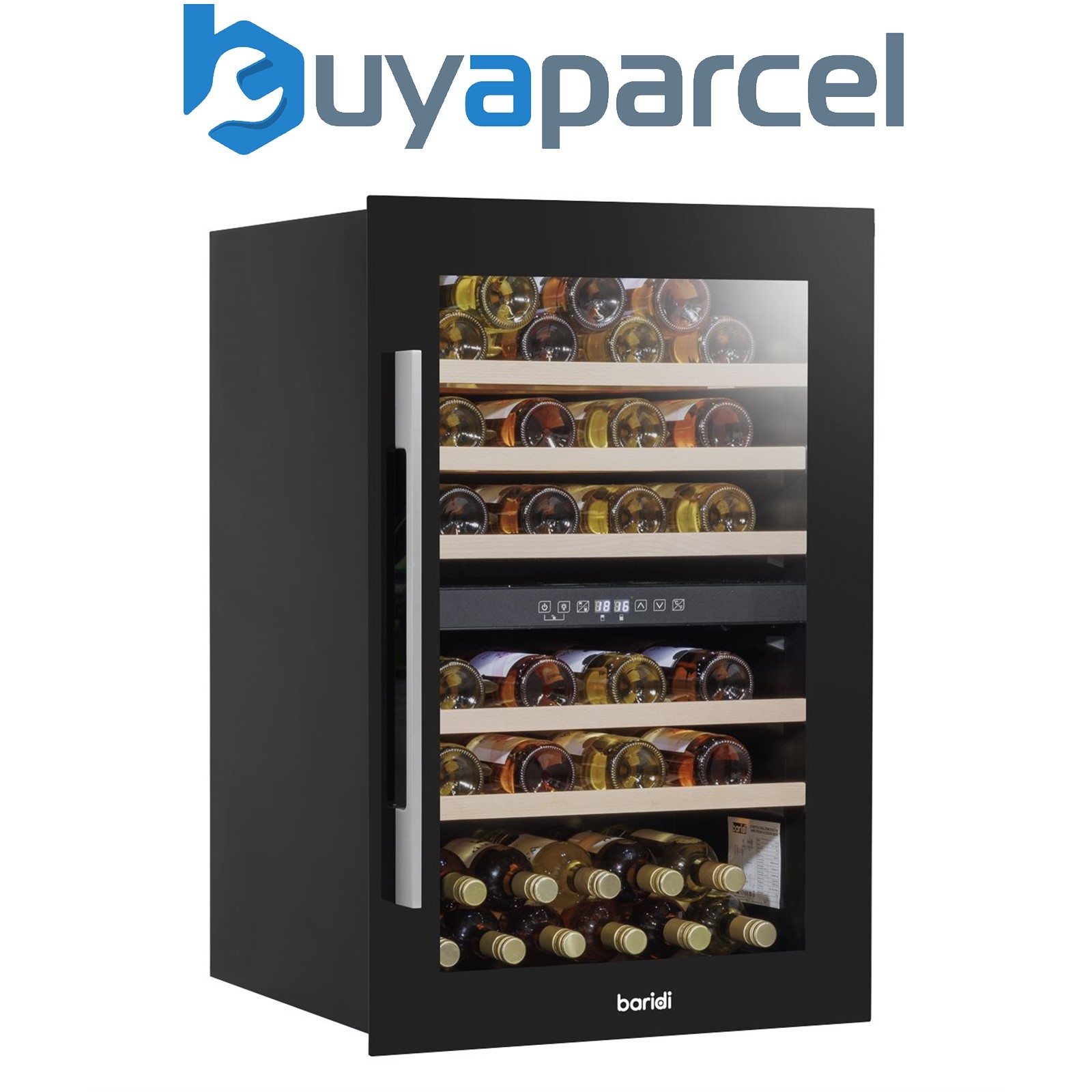 Sealey DH118 Baridi 57 Bottle Dual Zone Wine Fridge & Cooler 60cm